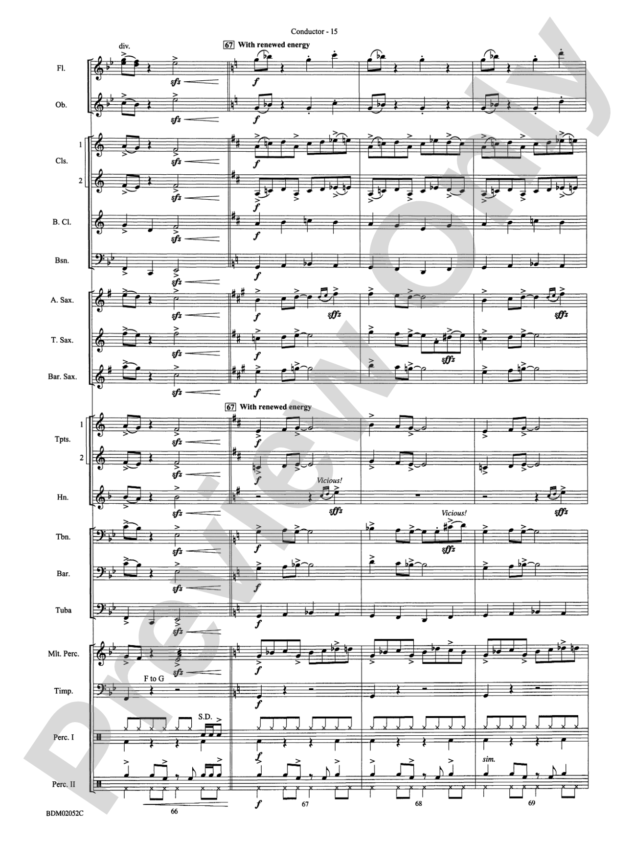 Declaration in Blue: Concert Band Conductor Score & Parts