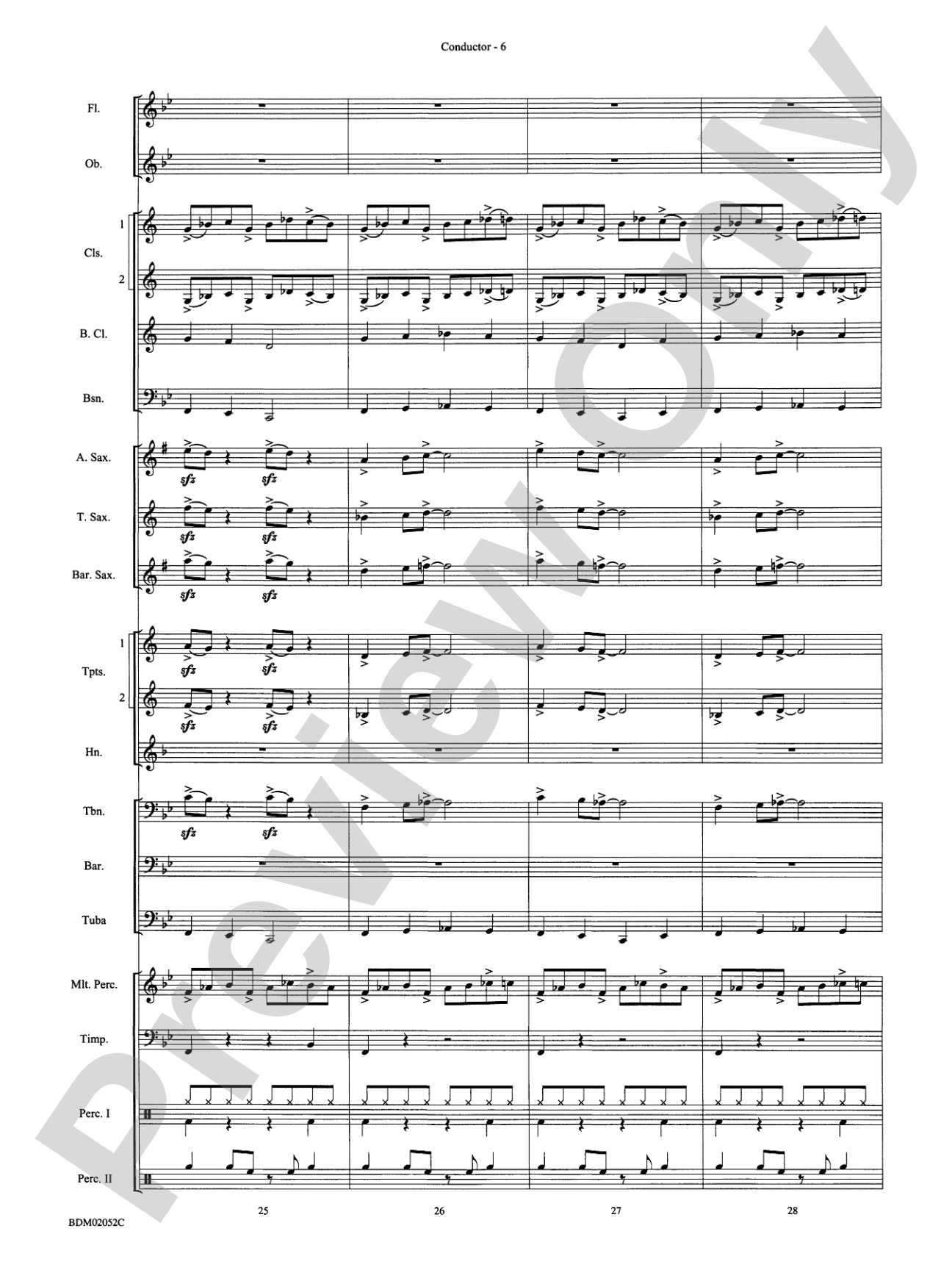 Declaration in Blue: Concert Band Conductor Score & Parts