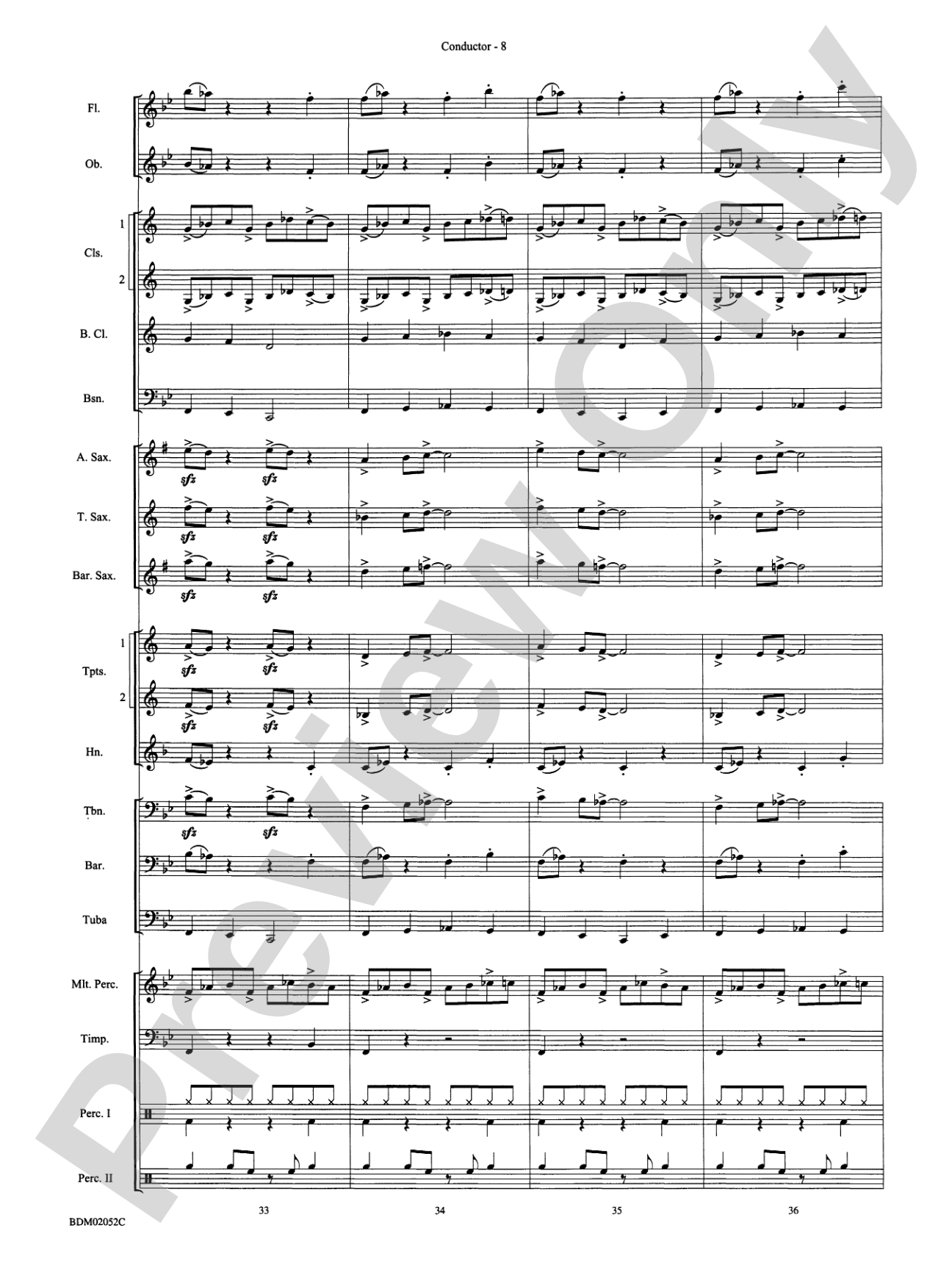 Declaration in Blue: Concert Band Conductor Score & Parts
