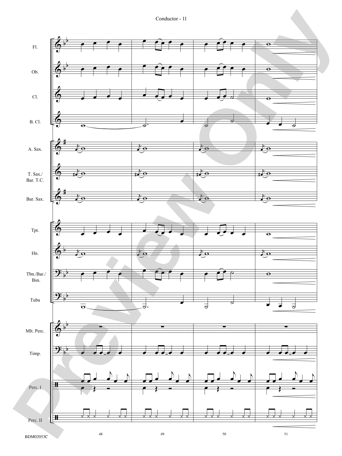 Dramatico: Concert Band Conductor Score & Parts