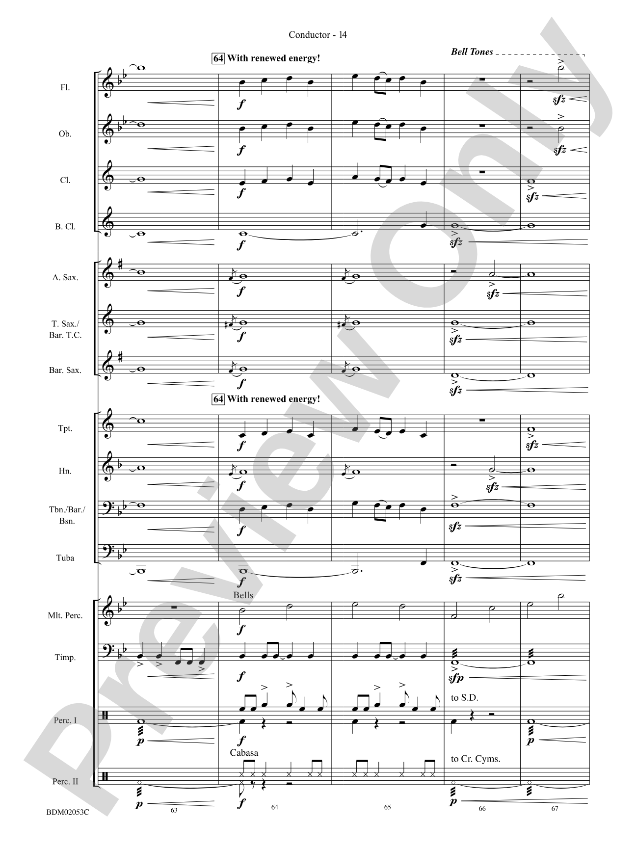 Dramatico: Concert Band Conductor Score & Parts