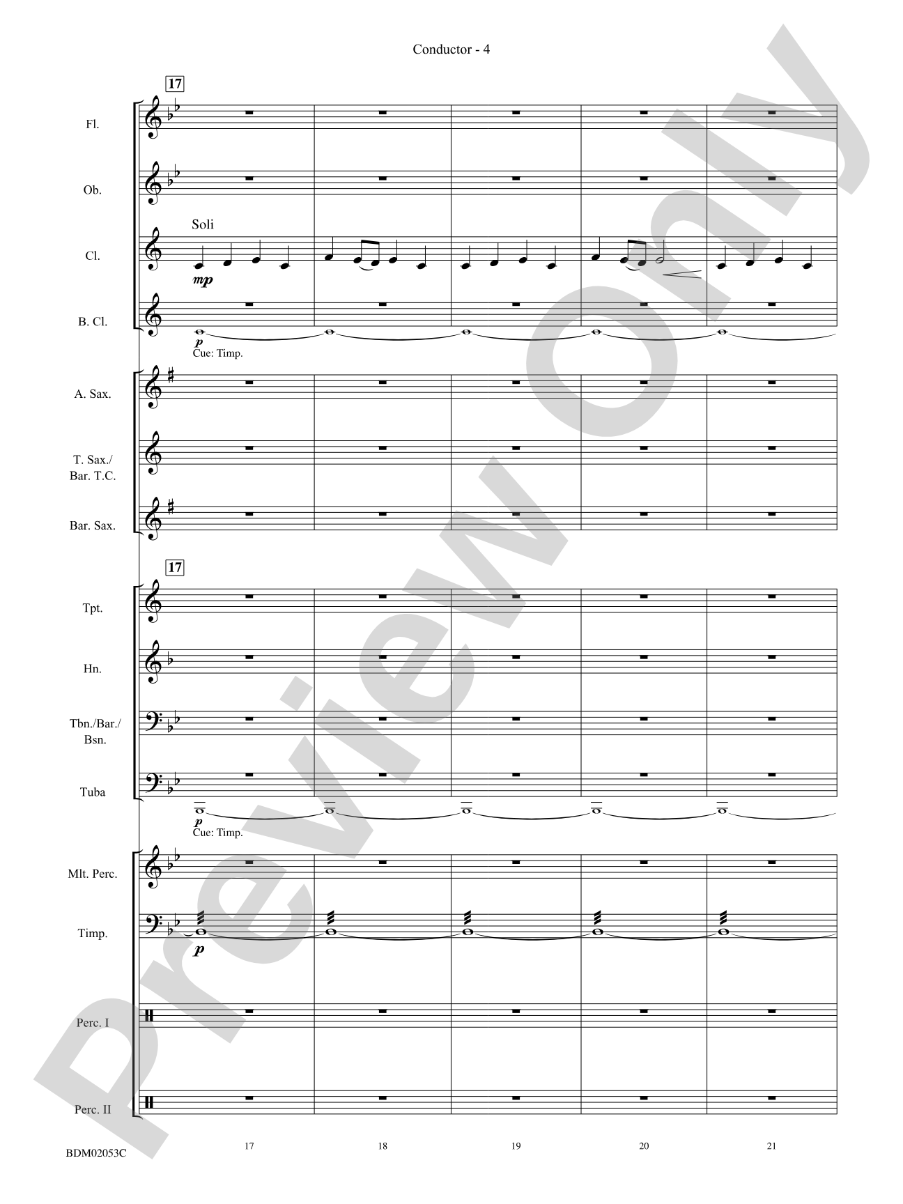 Dramatico: Concert Band Conductor Score & Parts