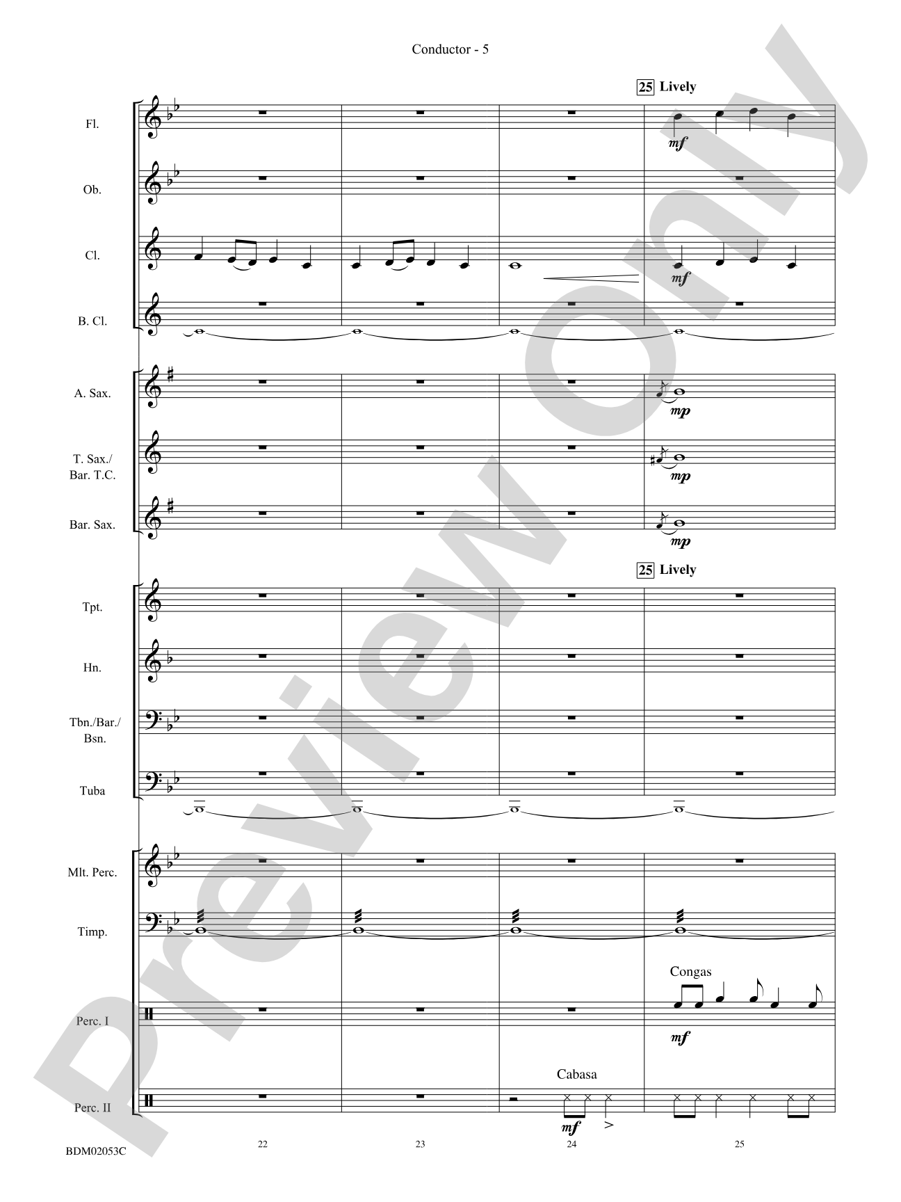 Dramatico: Concert Band Conductor Score & Parts