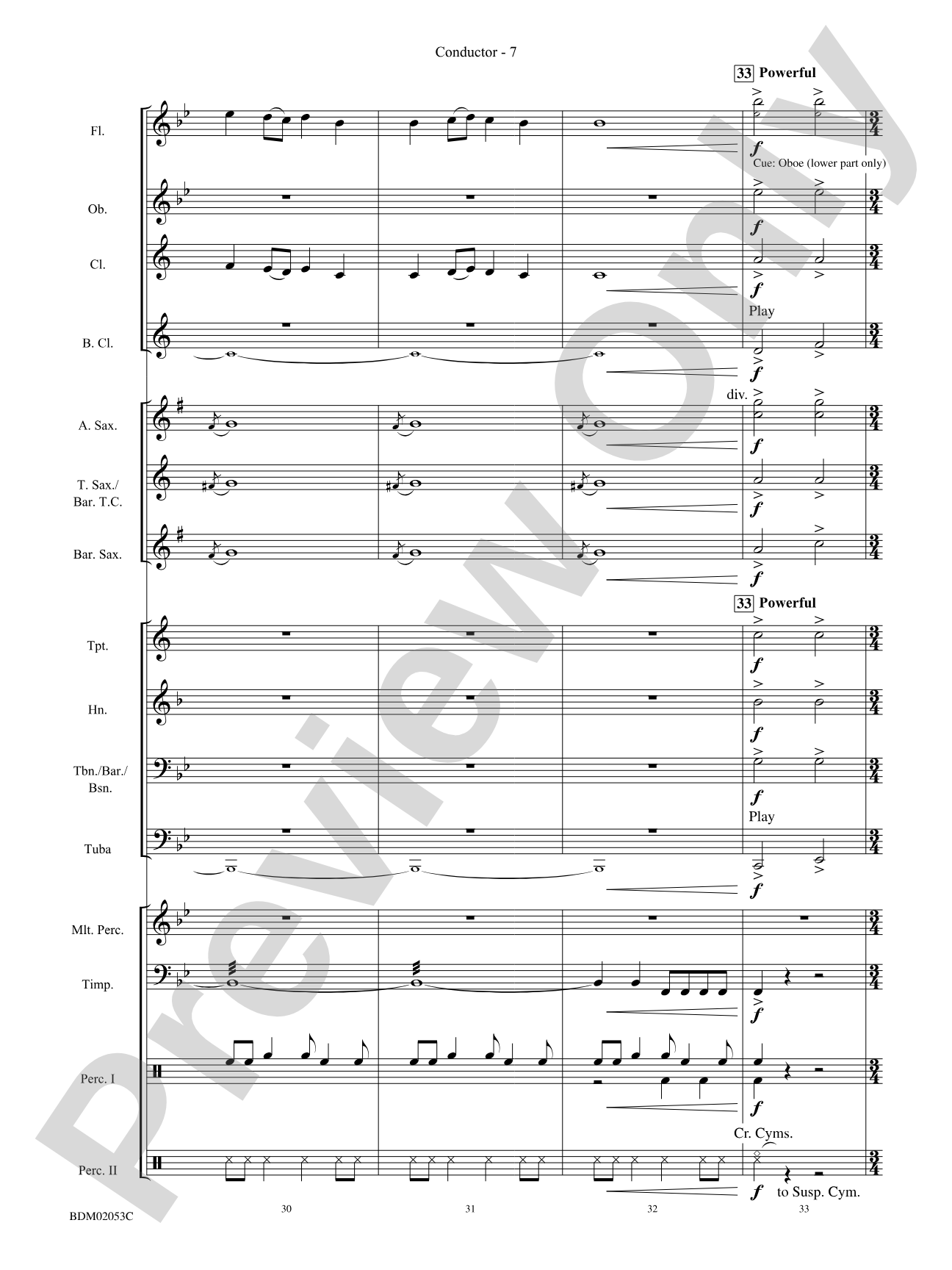 Dramatico: Concert Band Conductor Score & Parts