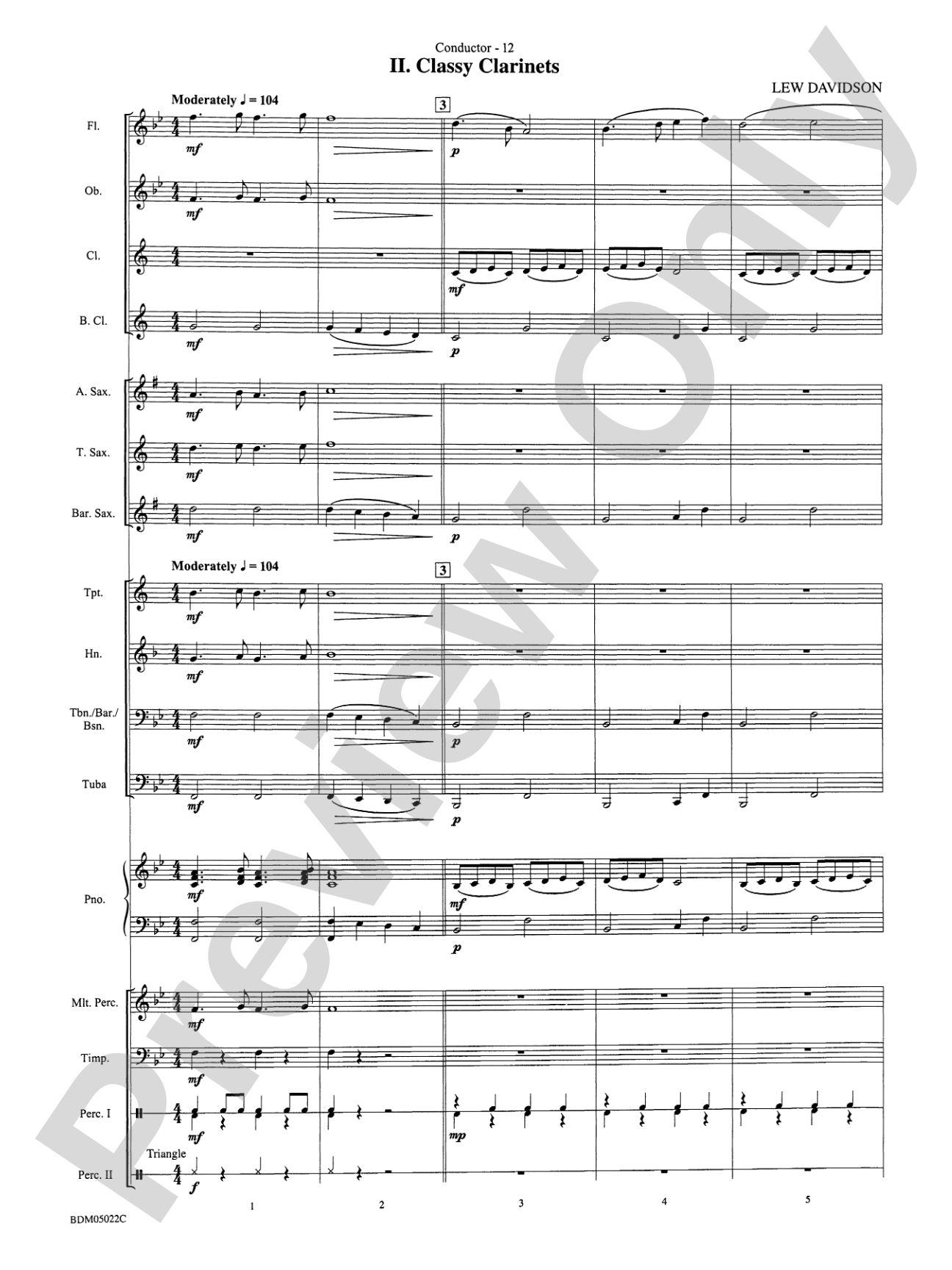 Belwin Beginning Band Kit #1: Concert Band Conductor Score & Parts