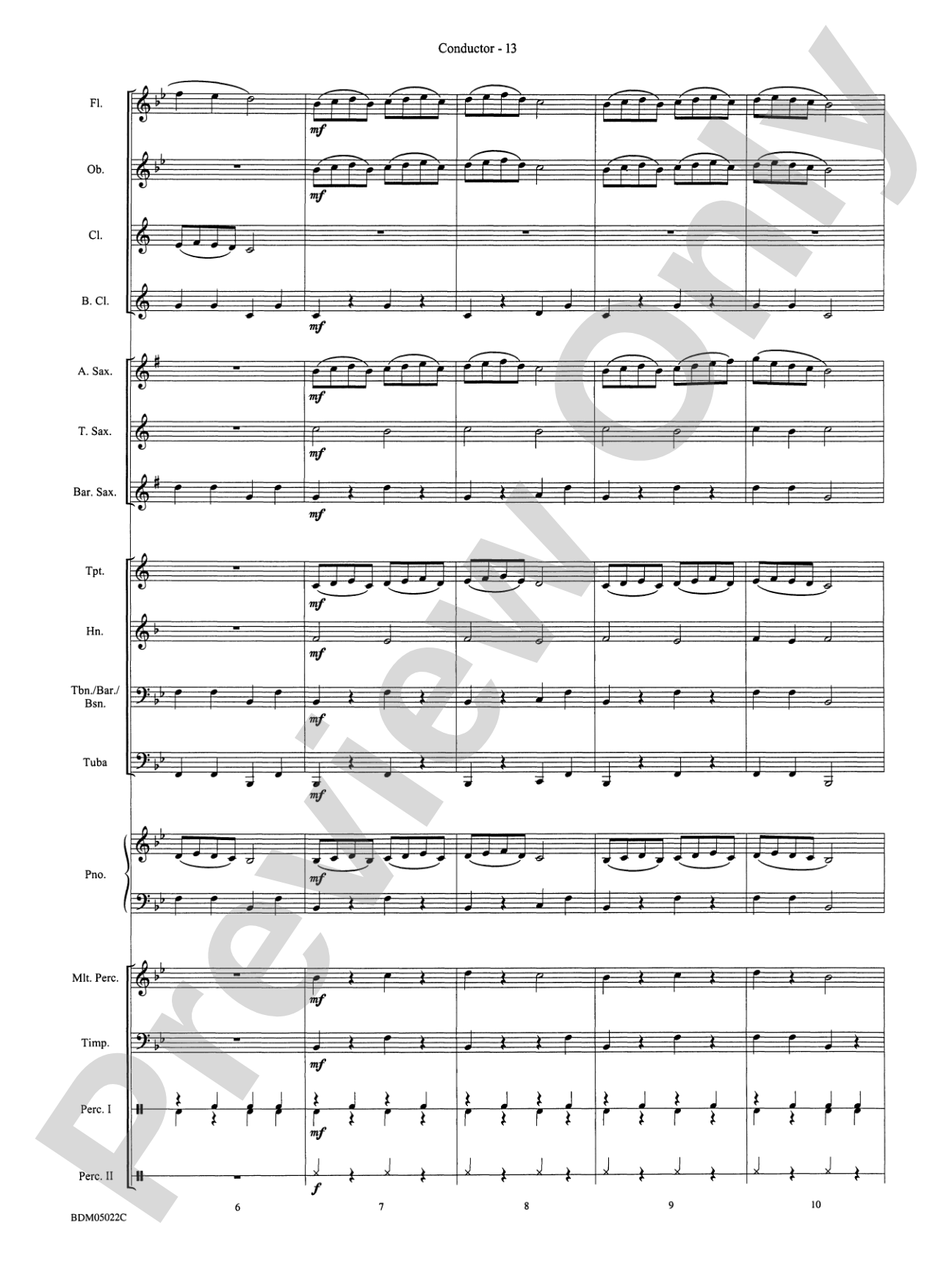 Belwin Beginning Band Kit #1: Concert Band Conductor Score & Parts