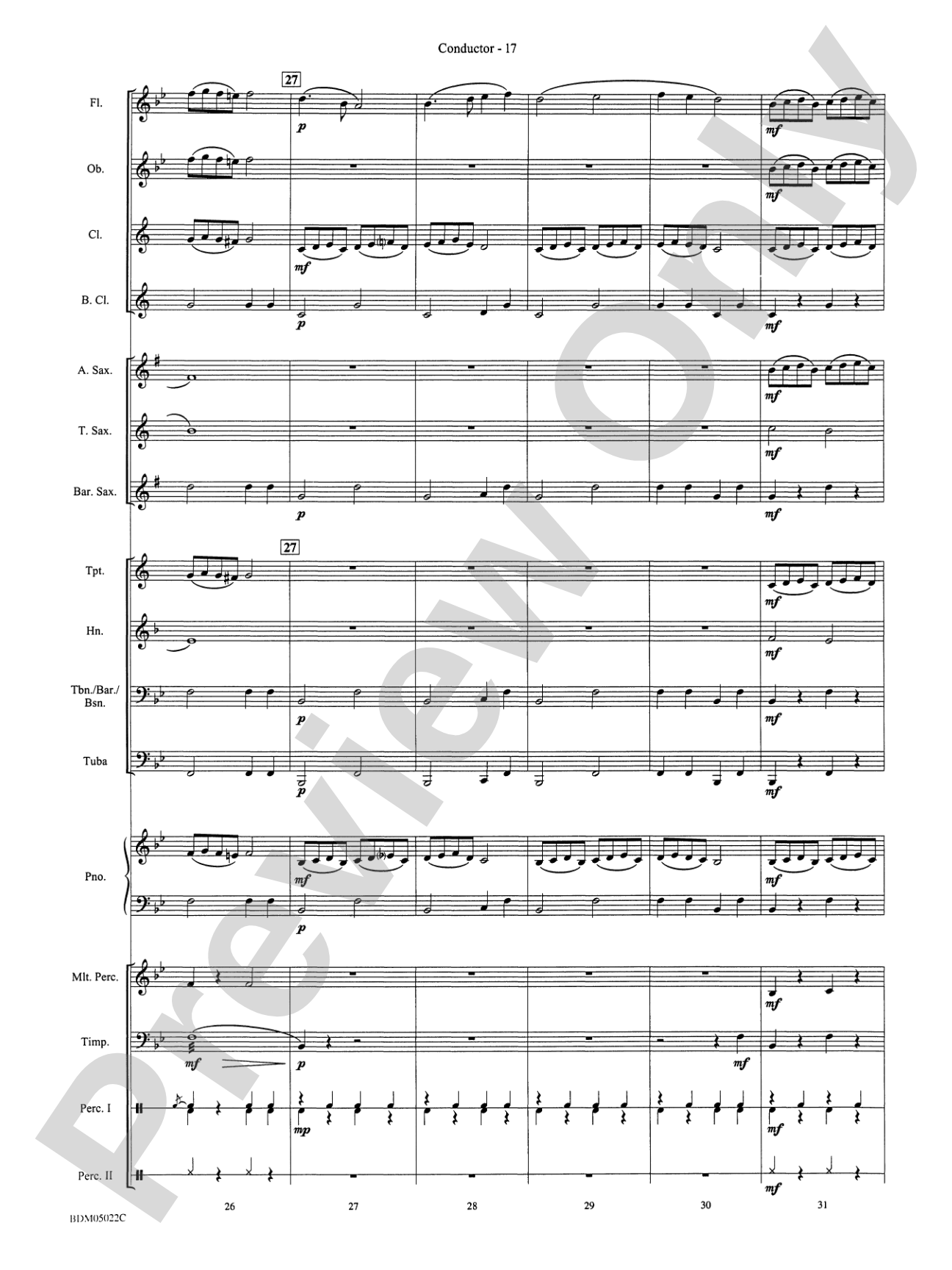Belwin Beginning Band Kit #1: Concert Band Conductor Score & Parts