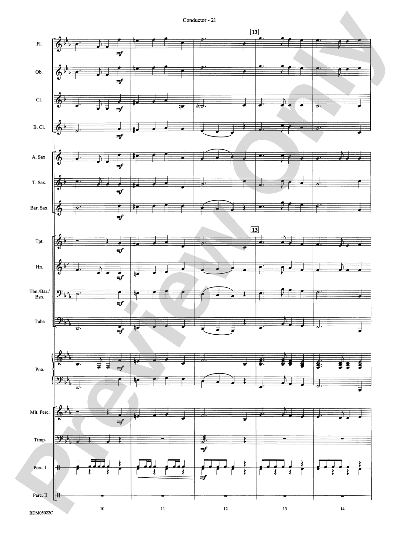 Belwin Beginning Band Kit #1: Concert Band Conductor Score & Parts