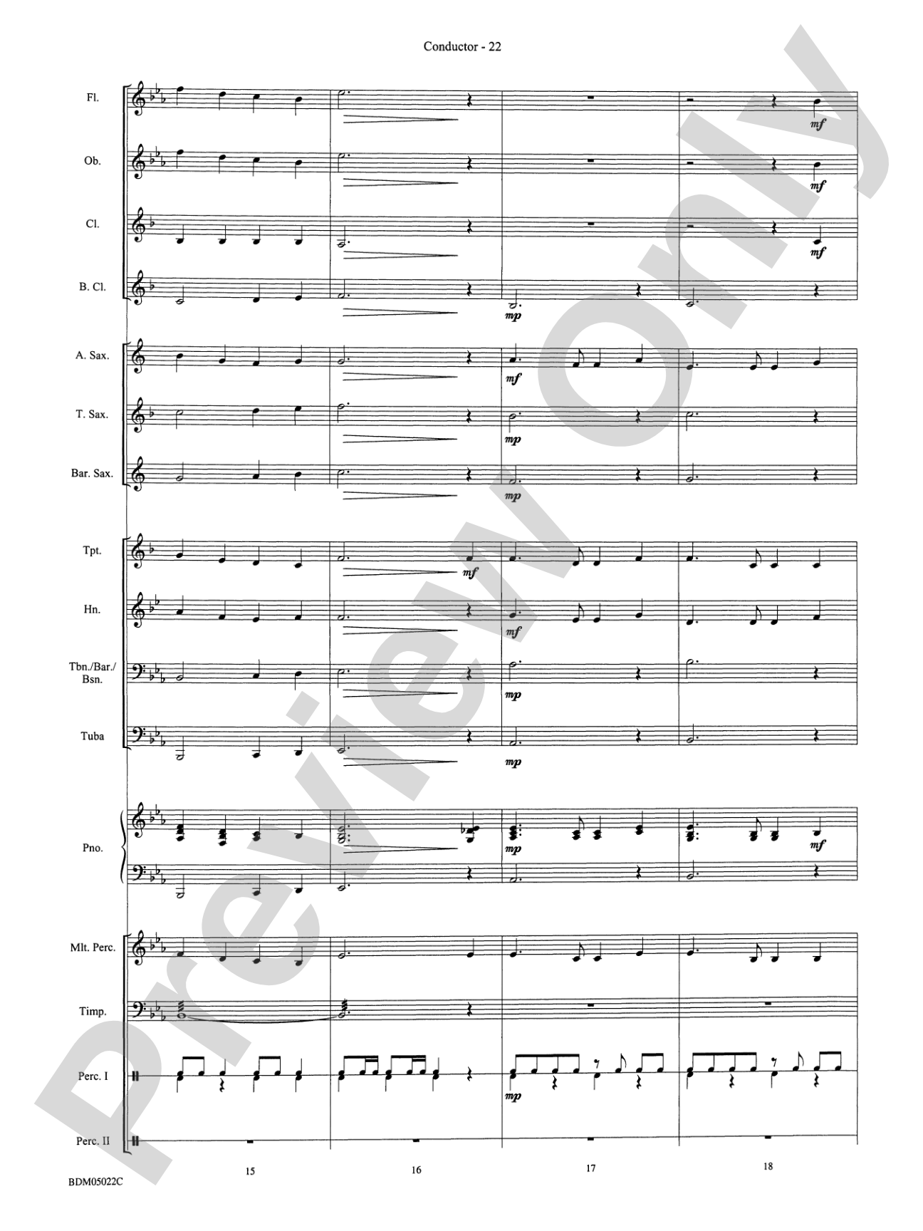Belwin Beginning Band Kit #1: Concert Band Conductor Score & Parts