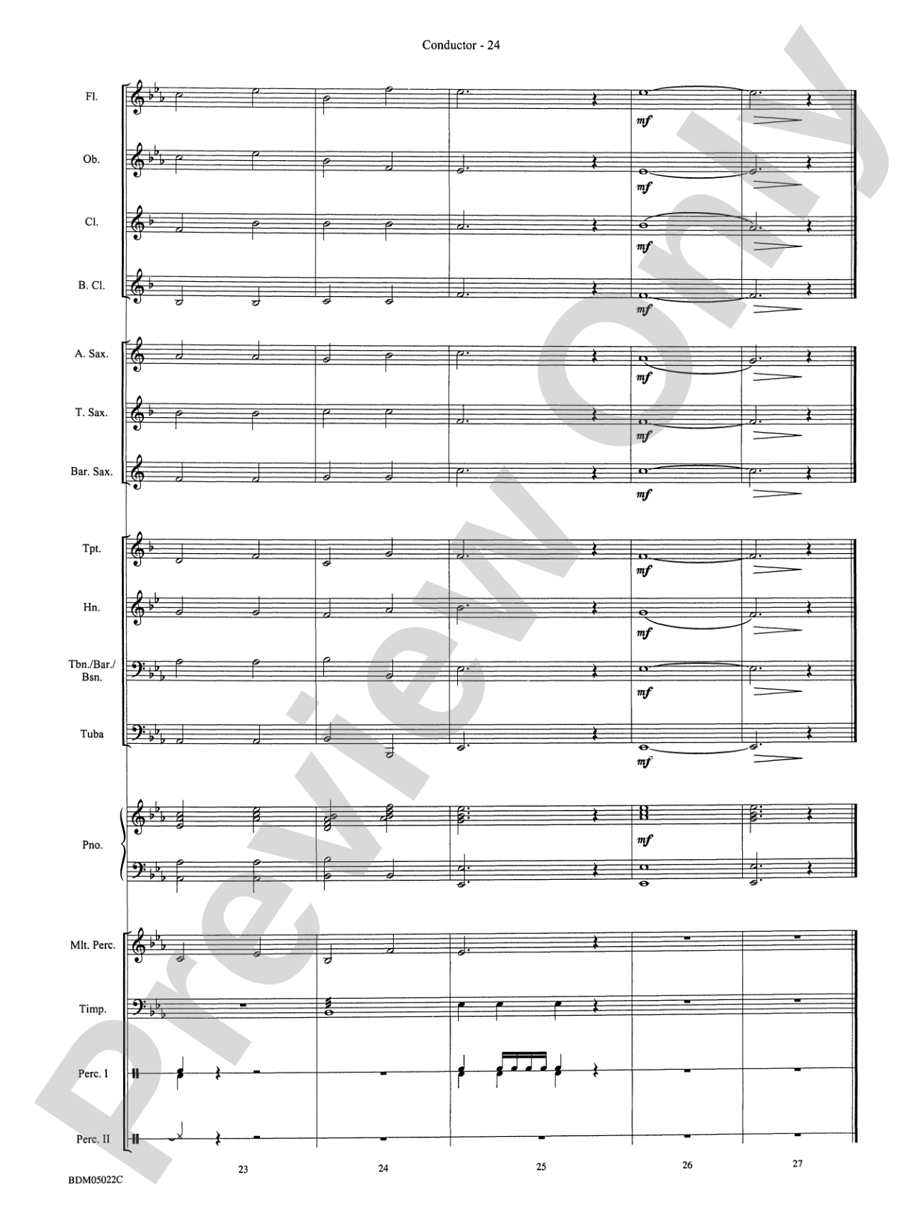 Belwin Beginning Band Kit #1: Concert Band Conductor Score & Parts