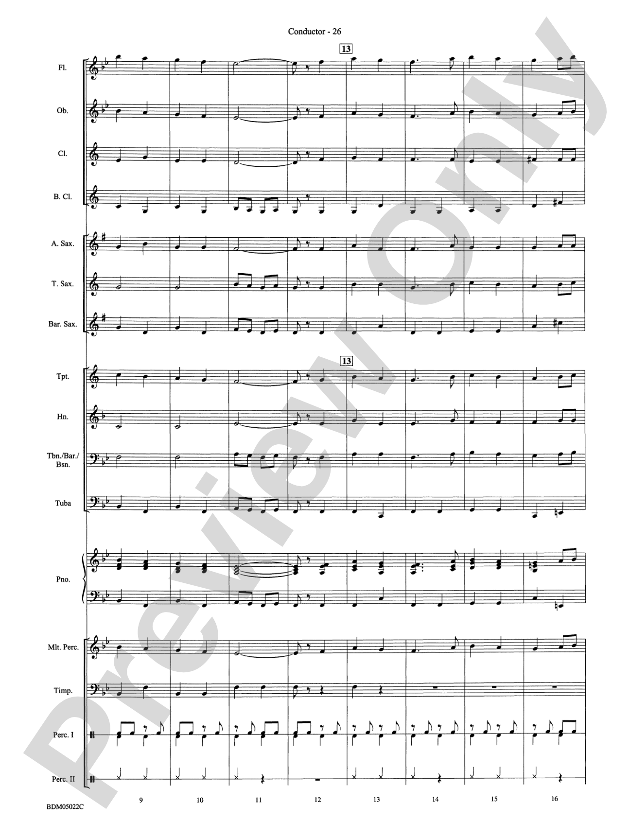 Belwin Beginning Band Kit #1: Concert Band Conductor Score & Parts