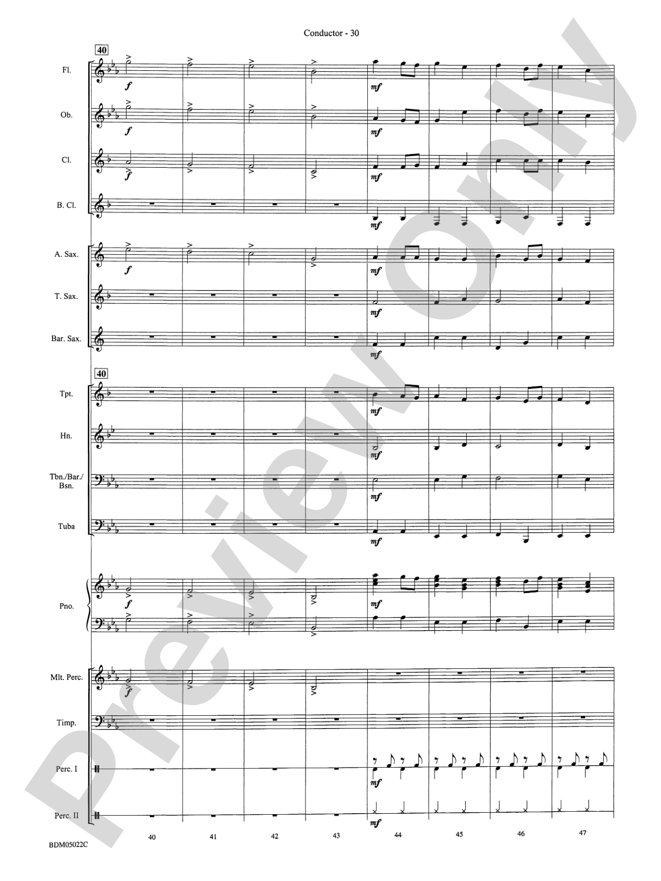 Belwin Beginning Band Kit #1: Concert Band Conductor Score & Parts