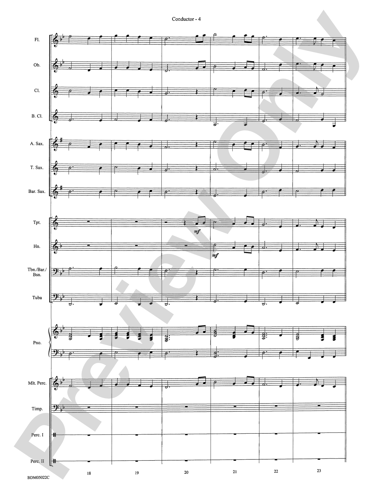 Belwin Beginning Band Kit #1: Concert Band Conductor Score & Parts