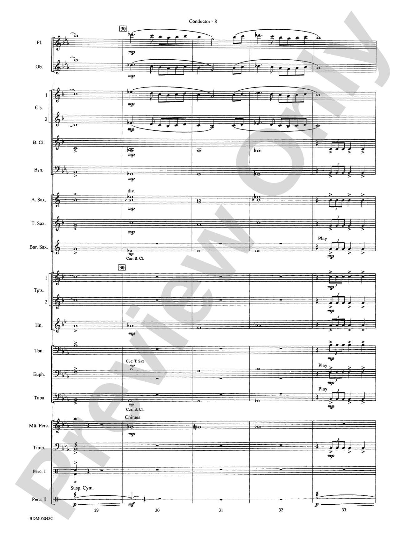 Abaco Overture: Concert Band Conductor Score & Parts