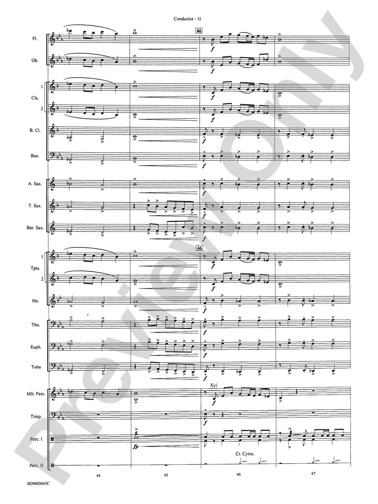 Abaco Overture: Concert Band Conductor Score & Parts