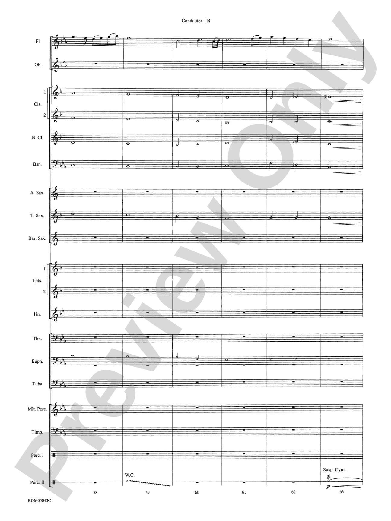 Abaco Overture: Concert Band Conductor Score & Parts