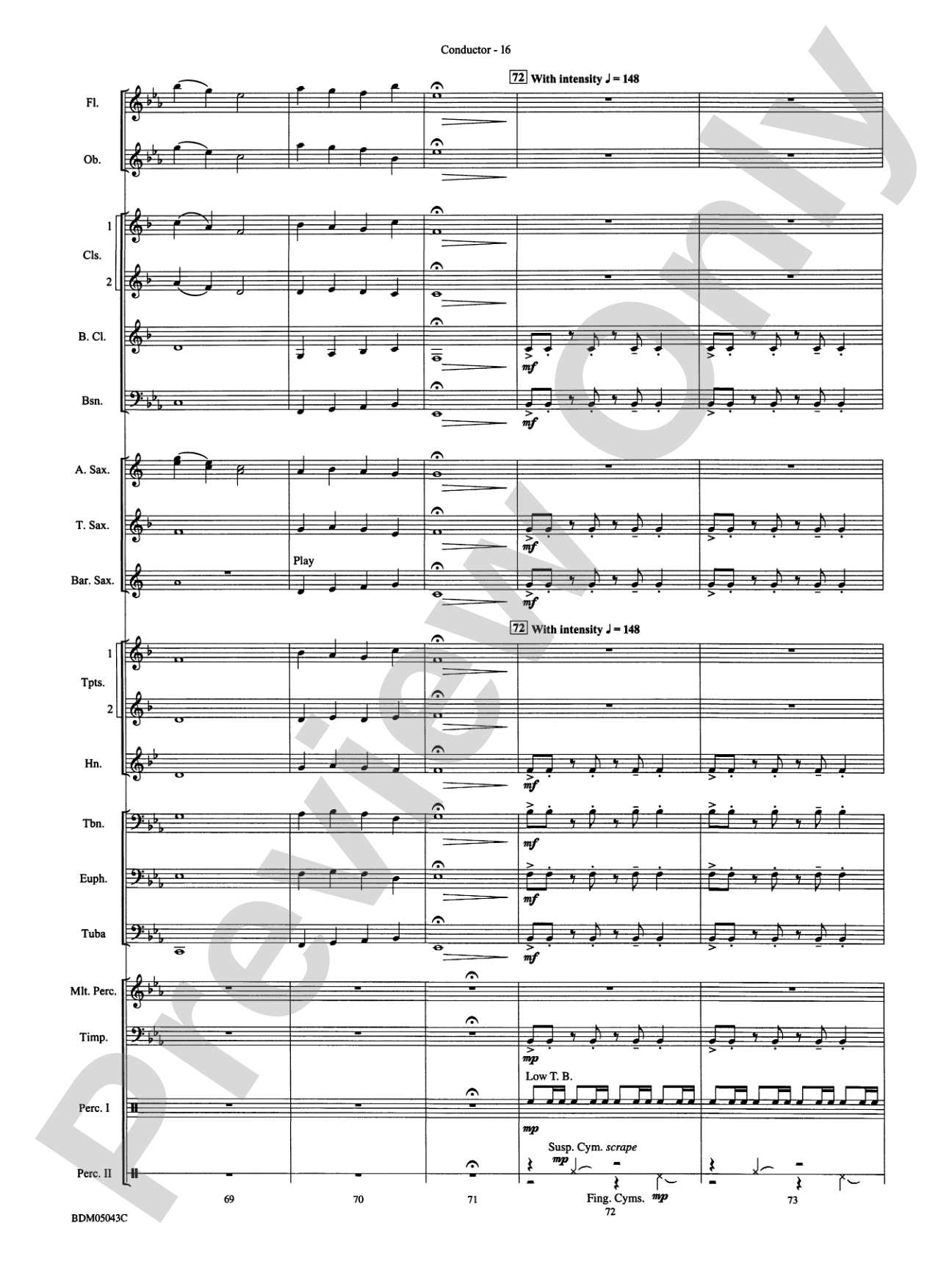 Abaco Overture: Concert Band Conductor Score & Parts