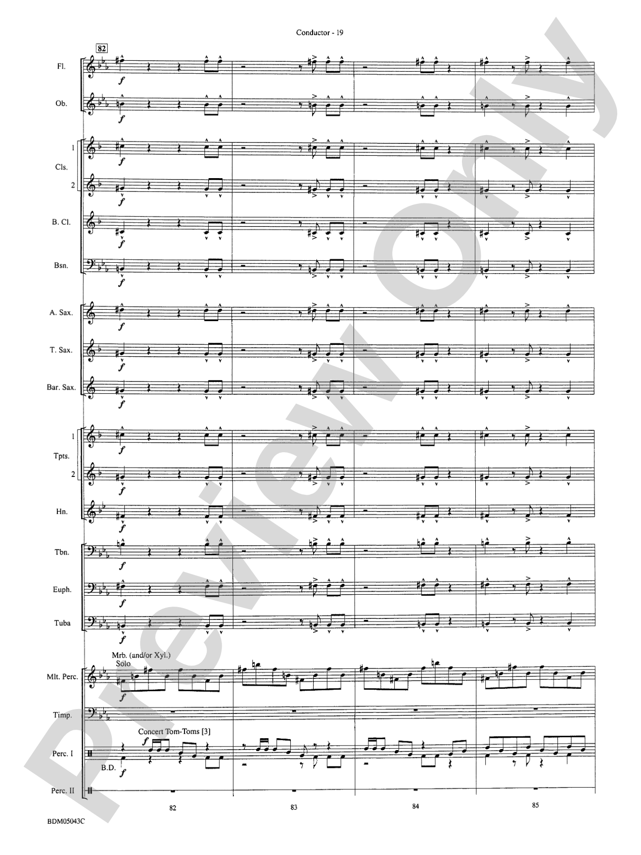 Abaco Overture: Concert Band Conductor Score & Parts
