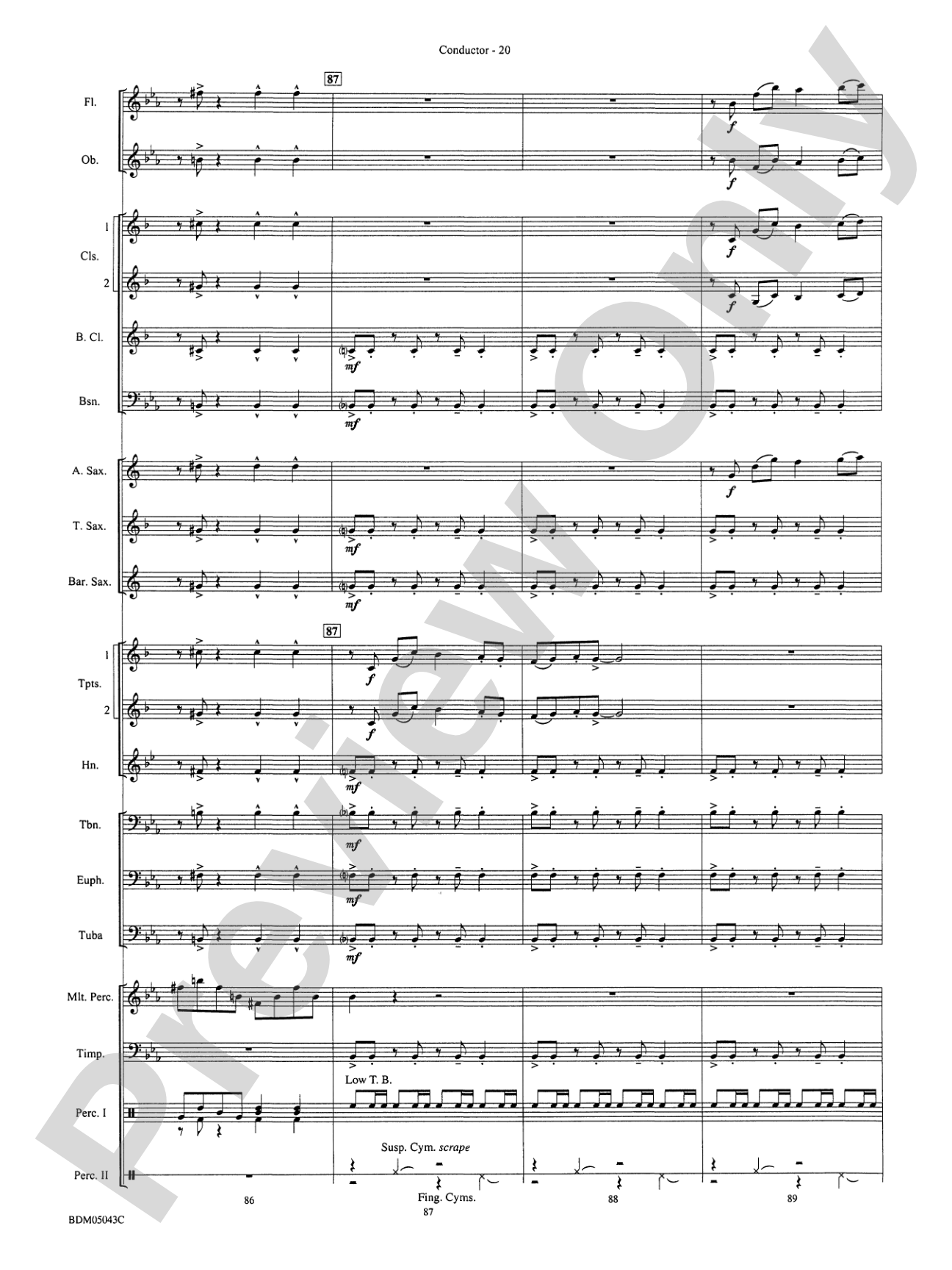 Abaco Overture: Concert Band Conductor Score & Parts
