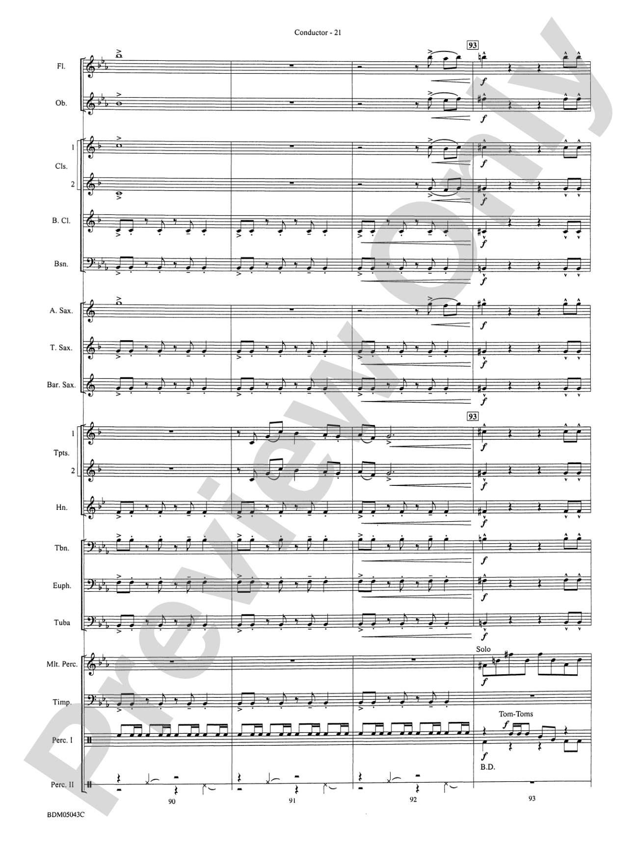 Abaco Overture: Concert Band Conductor Score & Parts