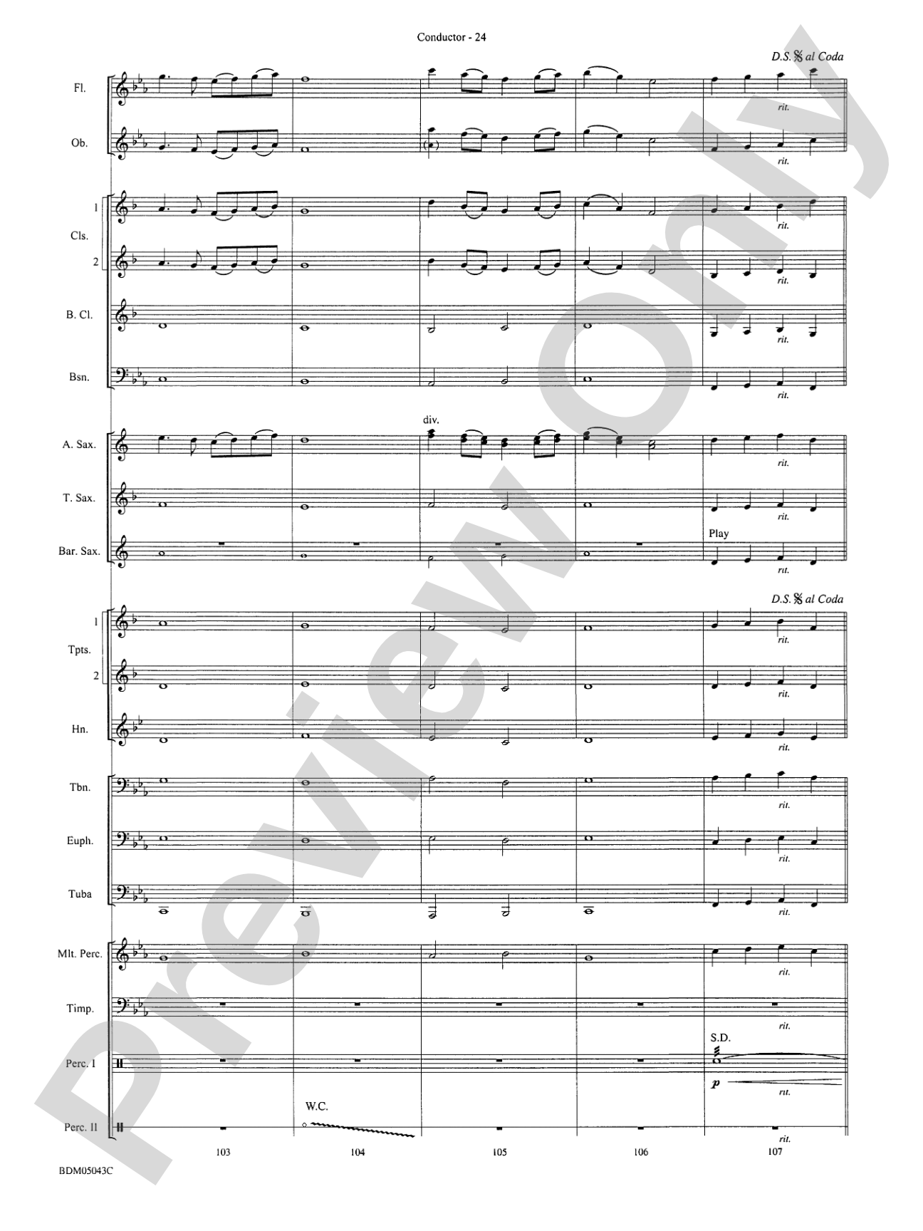 Abaco Overture: Concert Band Conductor Score & Parts