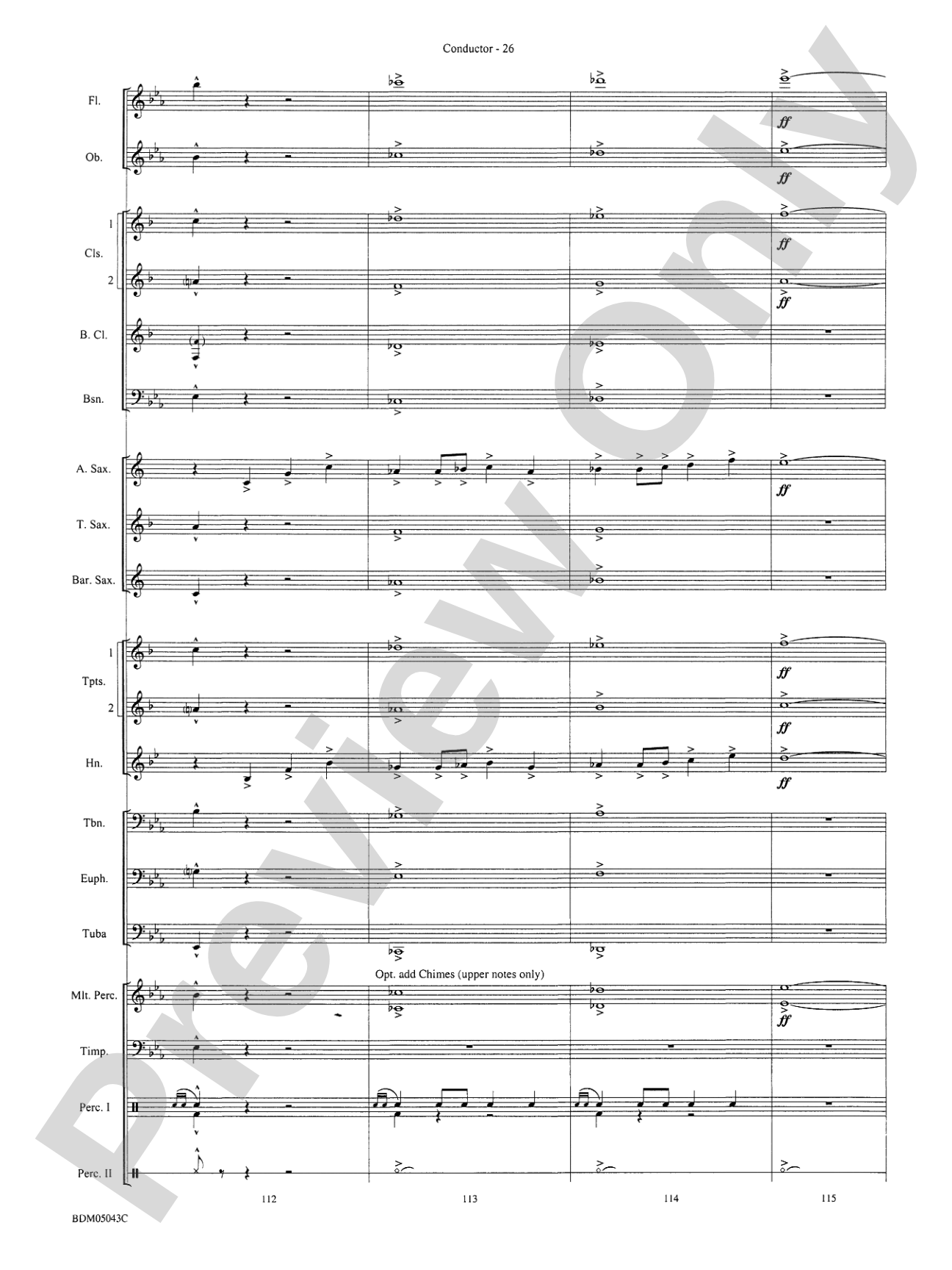 Abaco Overture: Concert Band Conductor Score & Parts