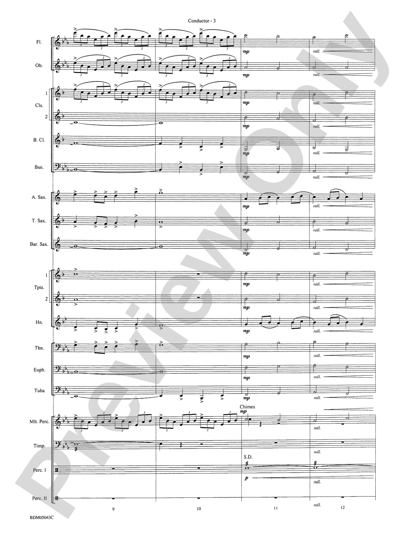Abaco Overture: Concert Band Conductor Score & Parts
