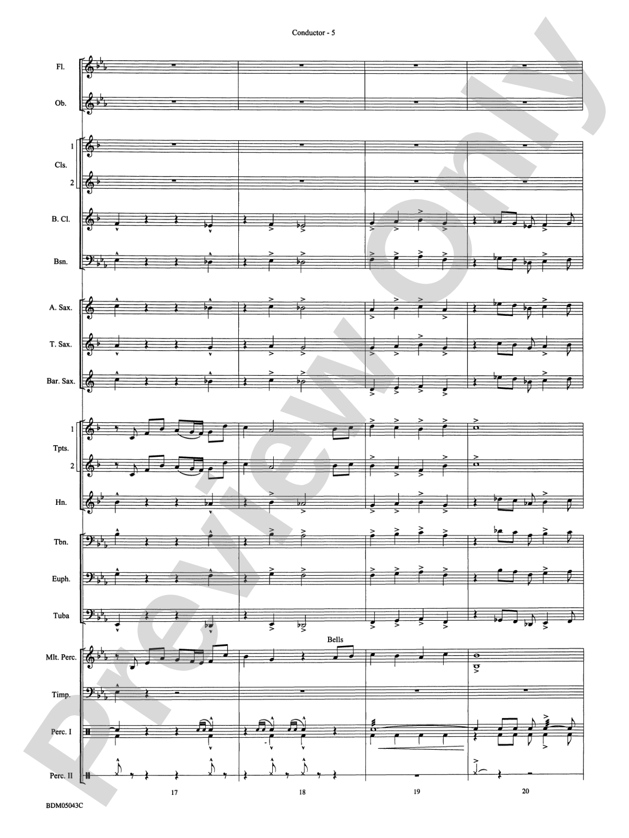 Abaco Overture: Concert Band Conductor Score & Parts
