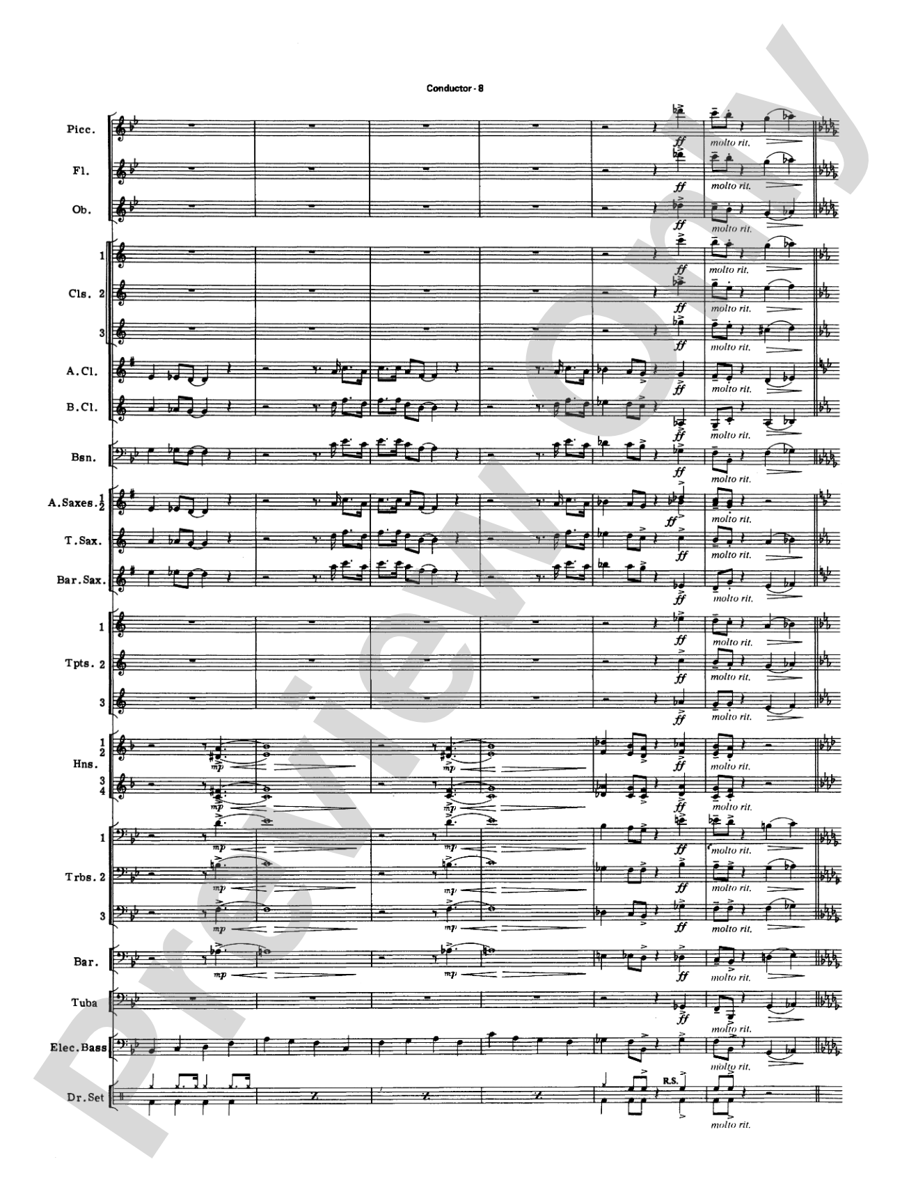 Big Band Spectacular: Score