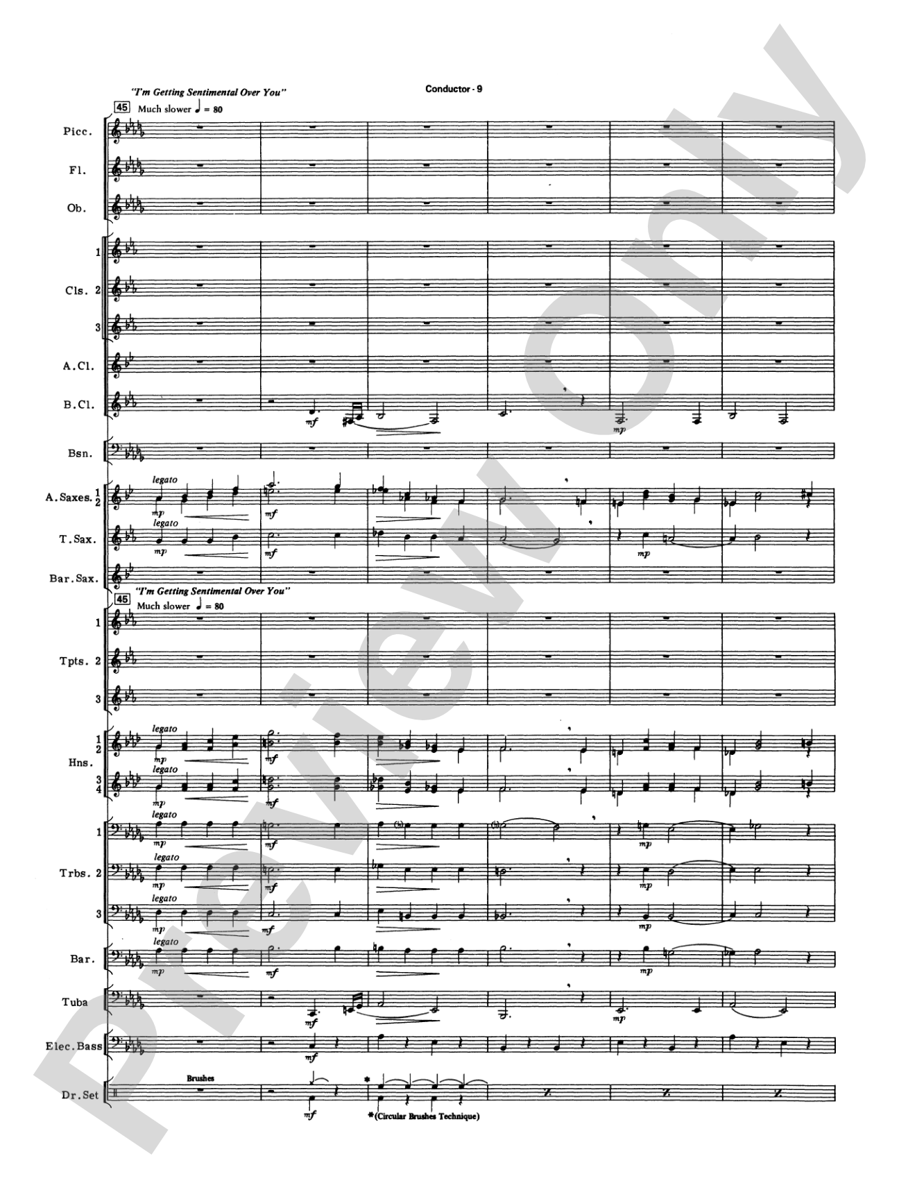 Big Band Spectacular: Score