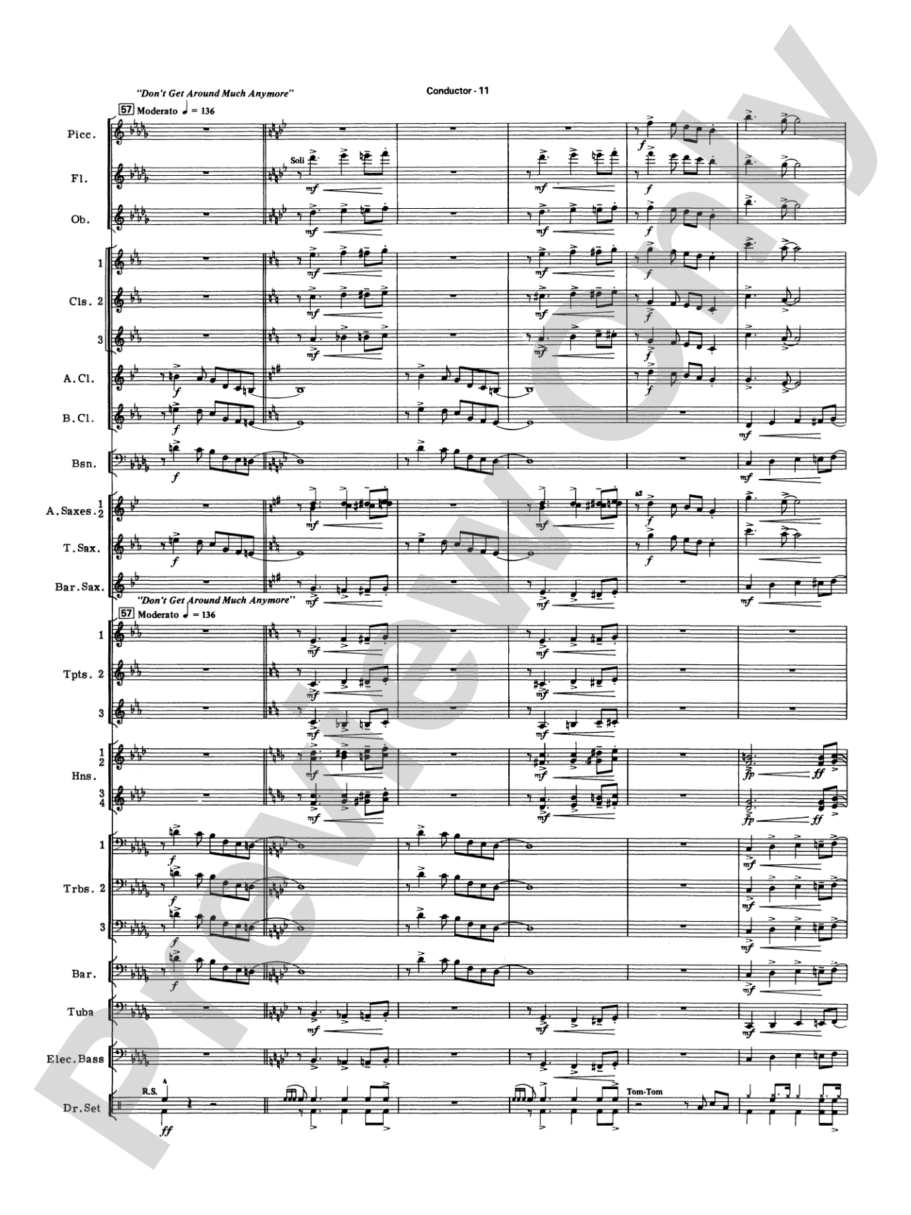 Big Band Spectacular: Score