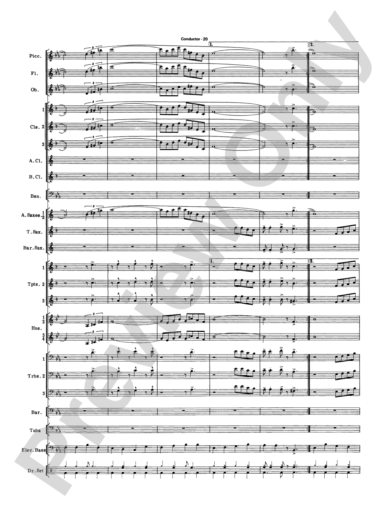 Big Band Spectacular: Score