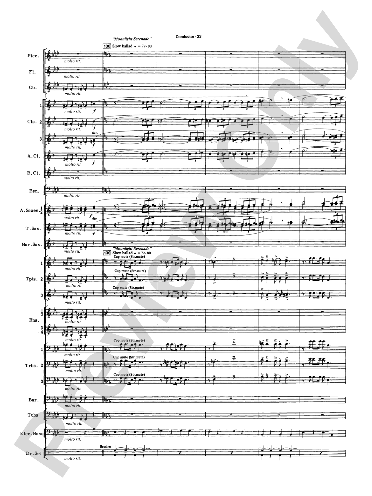 Big Band Spectacular: Score