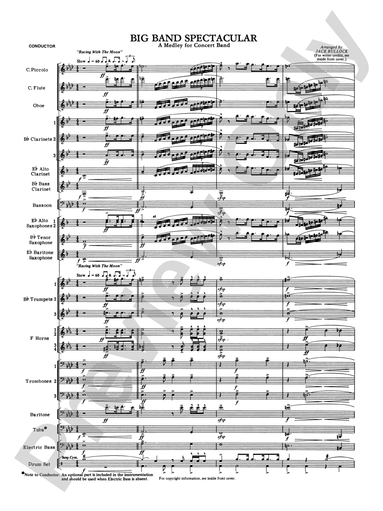 Big Band Spectacular: Score