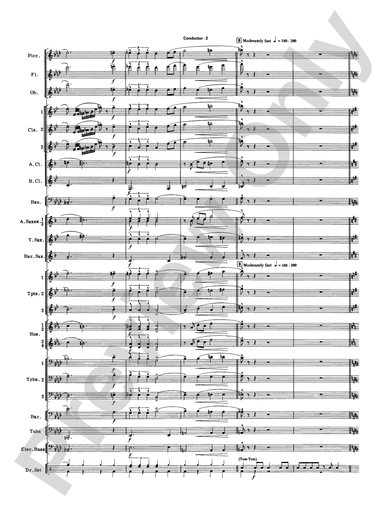 Big Band Spectacular: Score