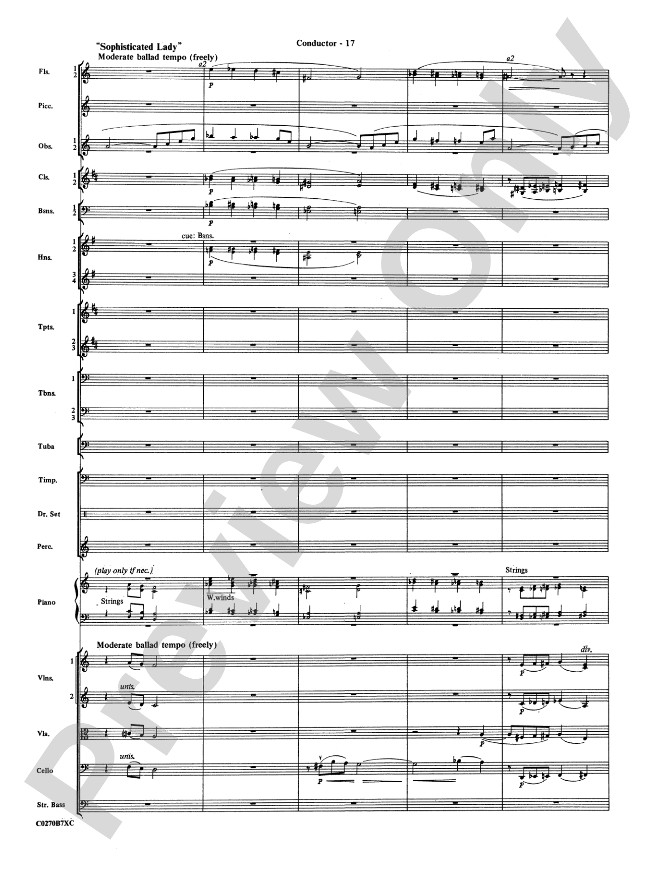 Duke Ellington: Full Orchestra Conductor Score & Parts