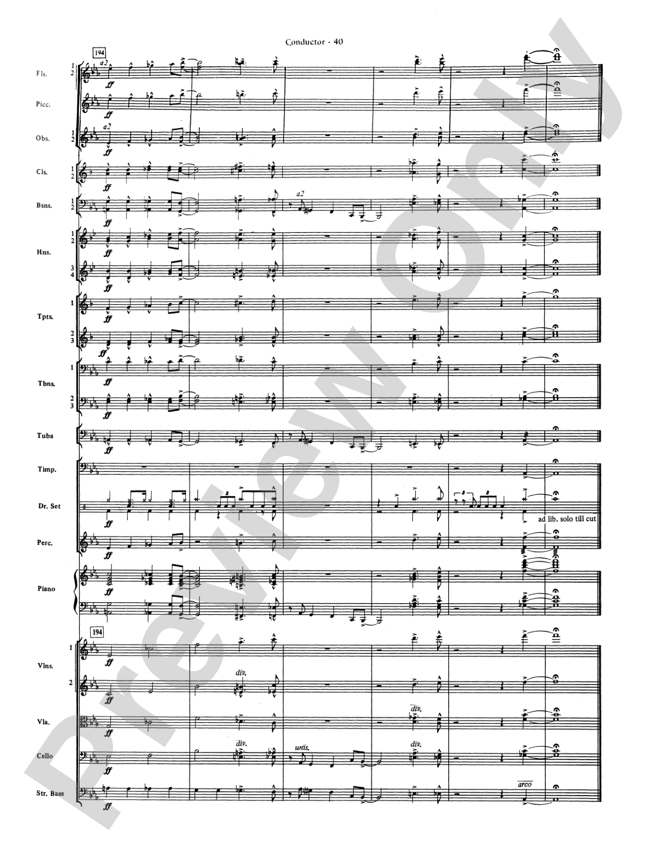 Duke Ellington: Full Orchestra Conductor Score & Parts