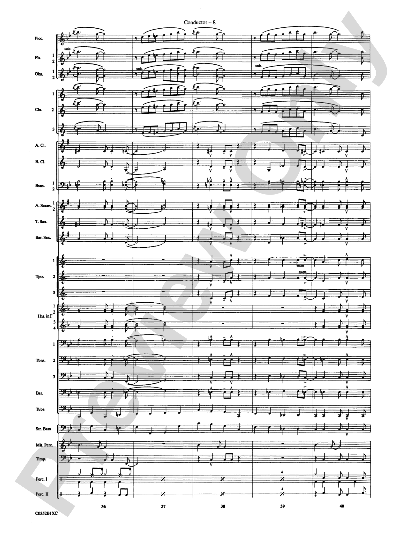 Duke Ellington! (Medley for Concert Band): Concert Band Conductor Score & Parts