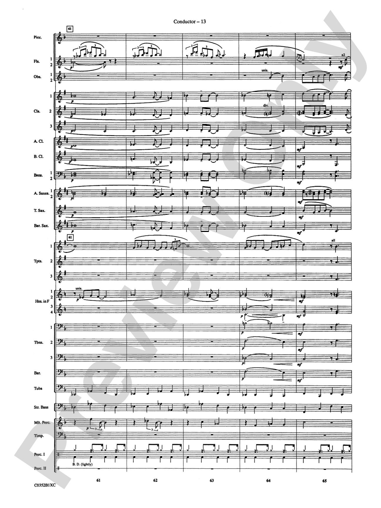 Duke Ellington! (Medley for Concert Band): Concert Band Conductor Score & Parts