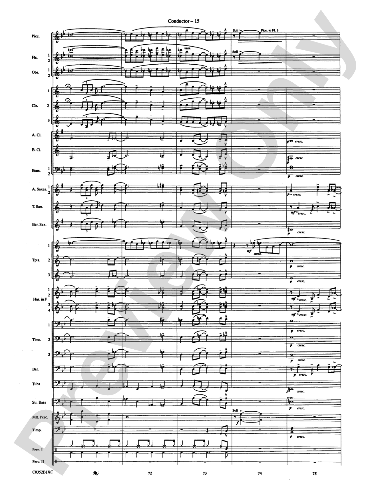Duke Ellington! (Medley for Concert Band): Concert Band Conductor Score & Parts