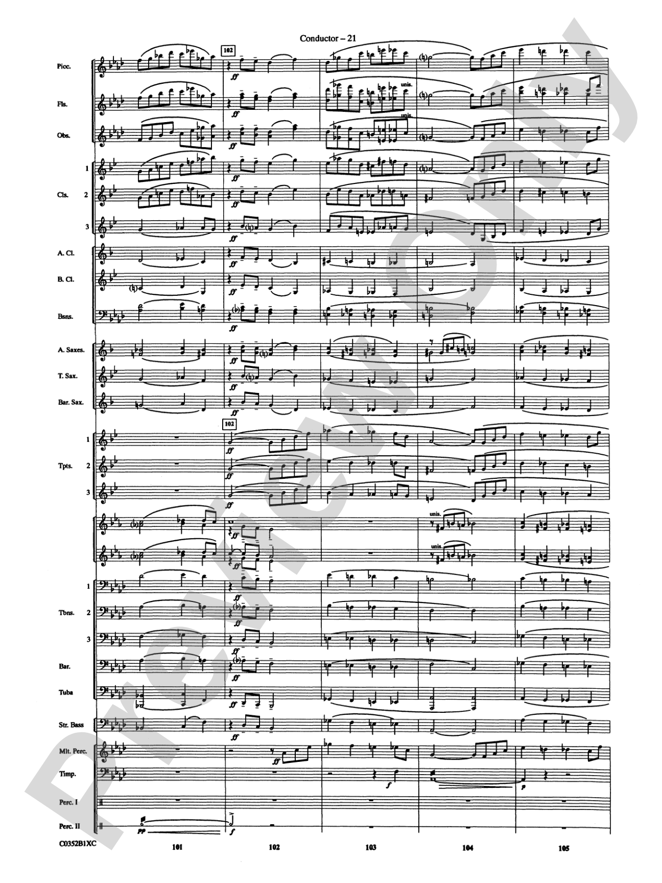 Duke Ellington! (Medley for Concert Band): Concert Band Conductor Score & Parts