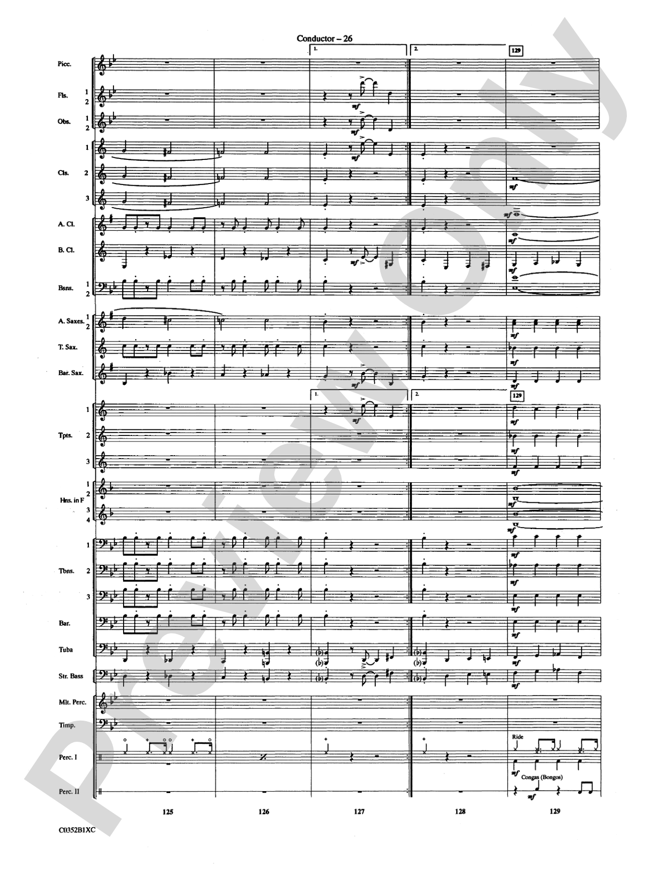 Duke Ellington! (Medley for Concert Band): Concert Band Conductor Score & Parts