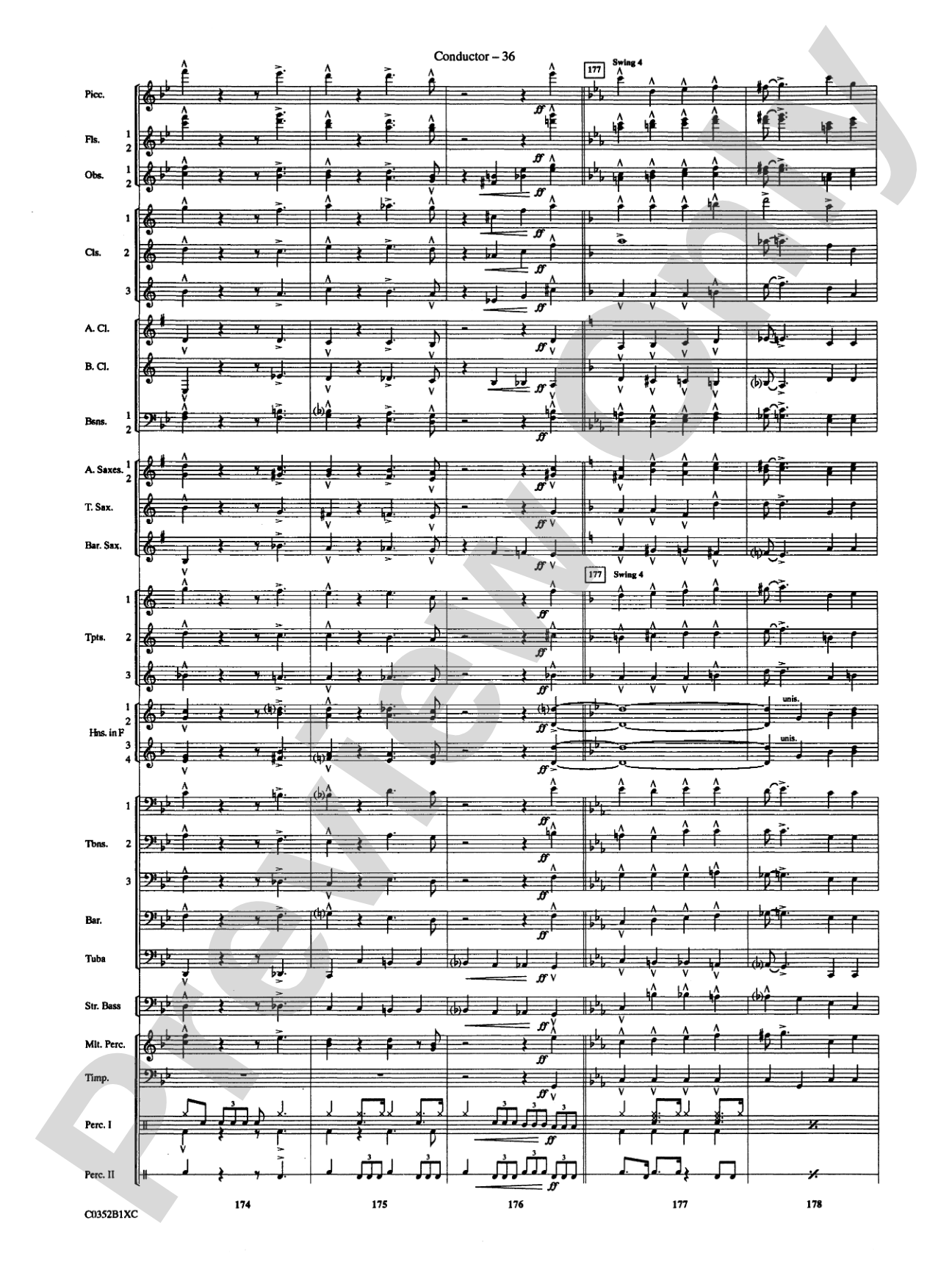 Duke Ellington! (Medley for Concert Band): Concert Band Conductor Score & Parts