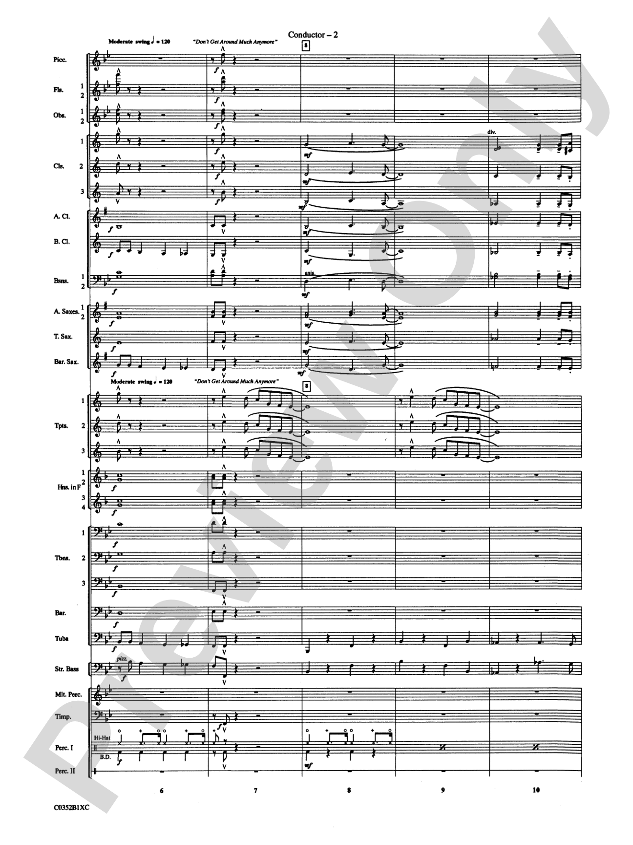 Duke Ellington! (Medley for Concert Band): Concert Band Conductor Score & Parts