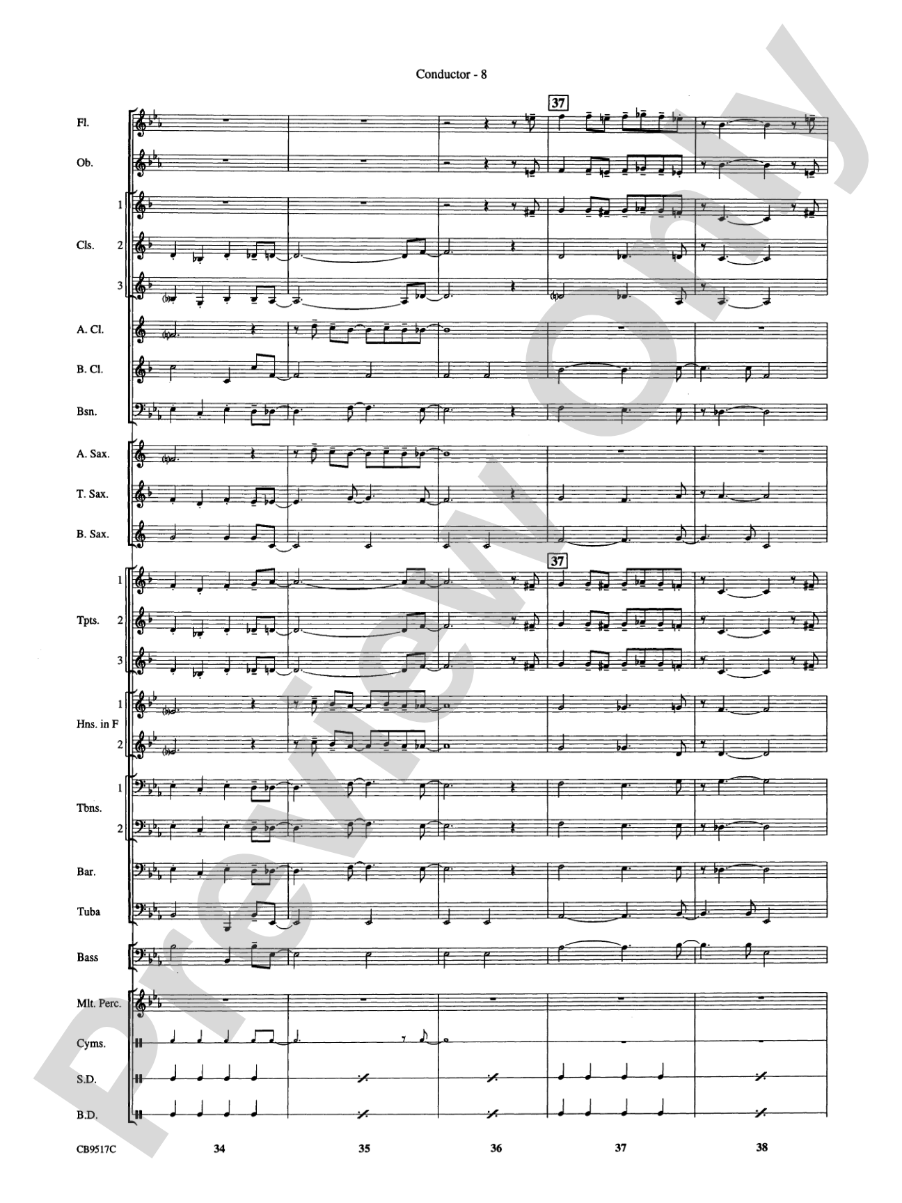 A Touch of Jazz!: Concert Band Conductor Score & Parts