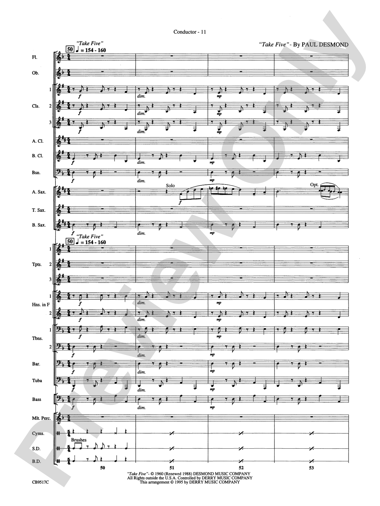 A Touch of Jazz!: Concert Band Conductor Score & Parts