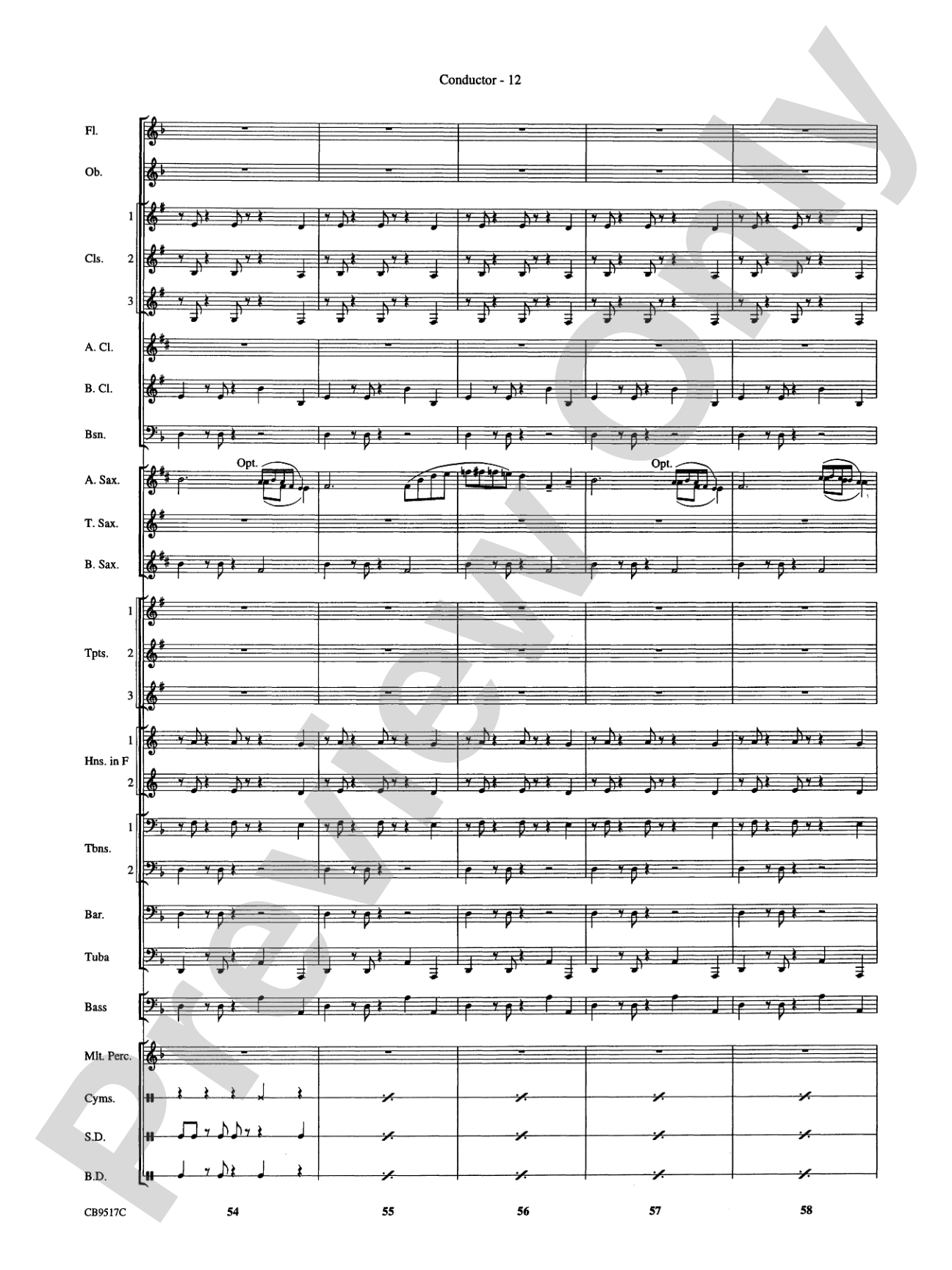 A Touch of Jazz!: Concert Band Conductor Score & Parts