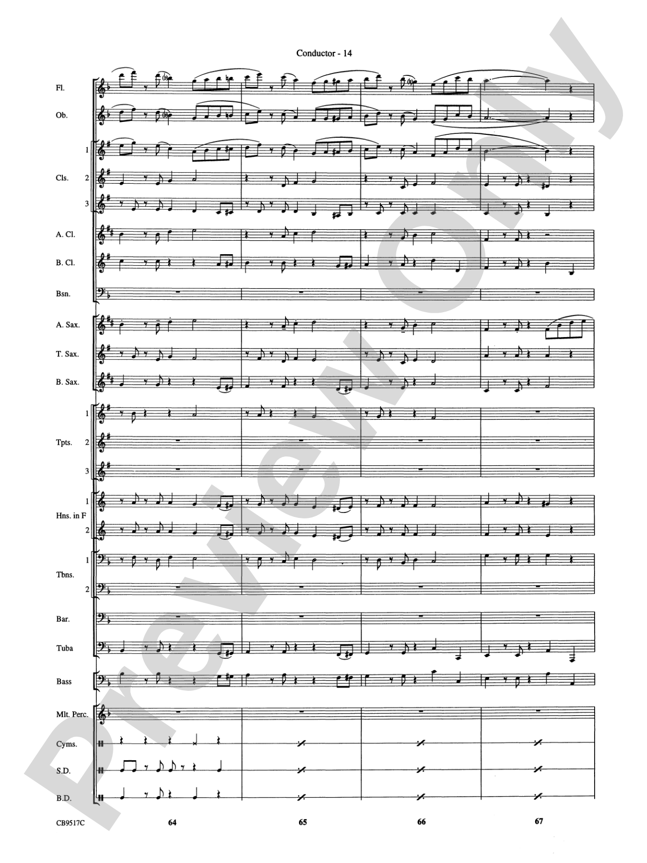 A Touch of Jazz!: Concert Band Conductor Score & Parts