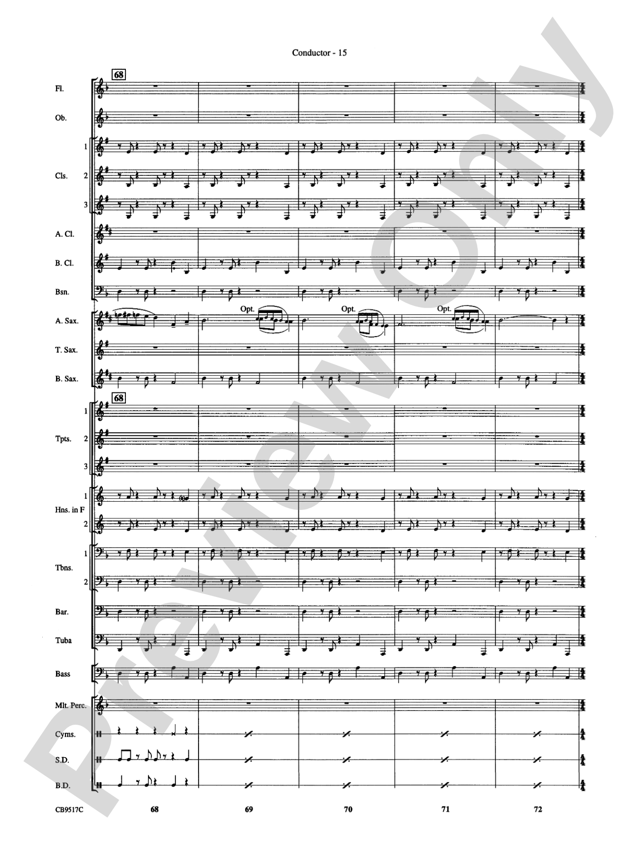 A Touch of Jazz!: Concert Band Conductor Score & Parts