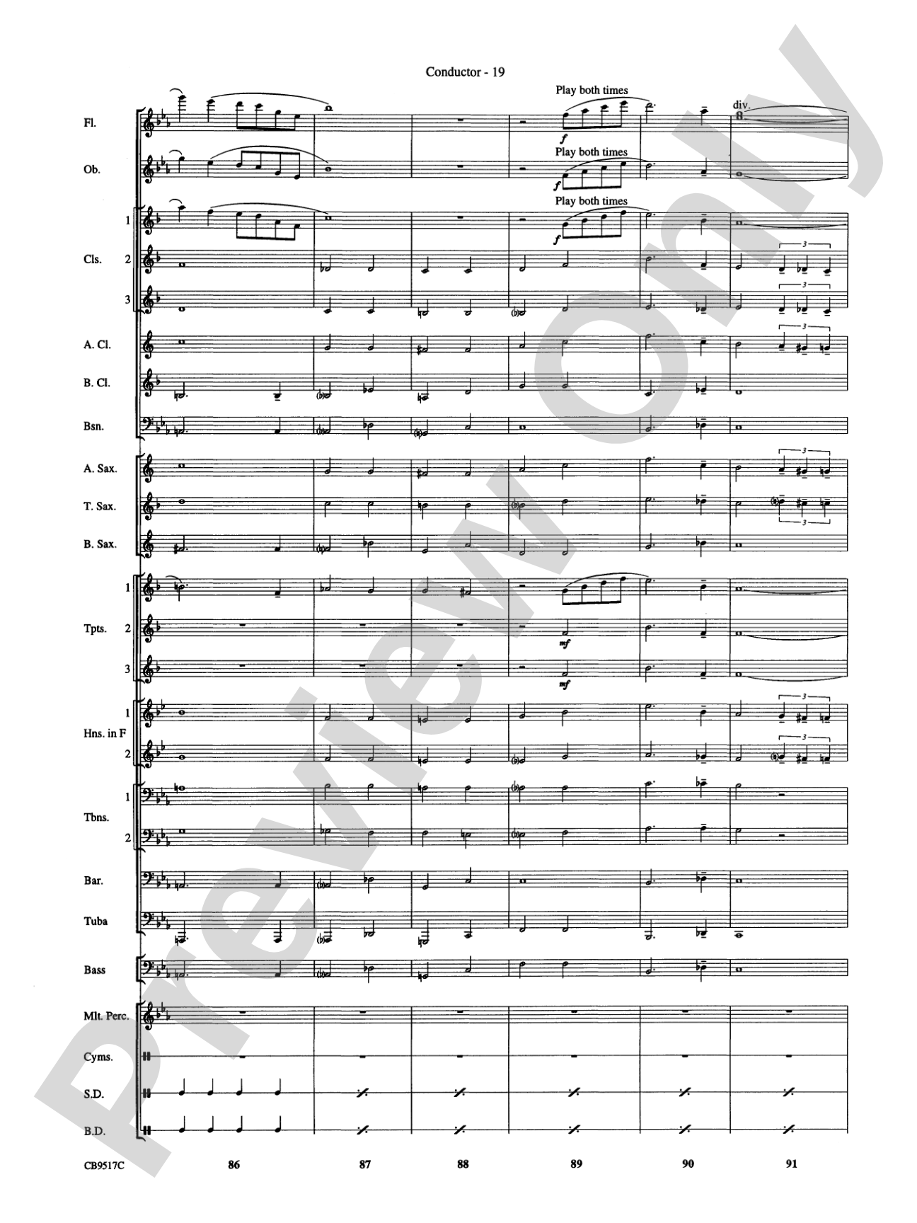 A Touch of Jazz!: Concert Band Conductor Score & Parts